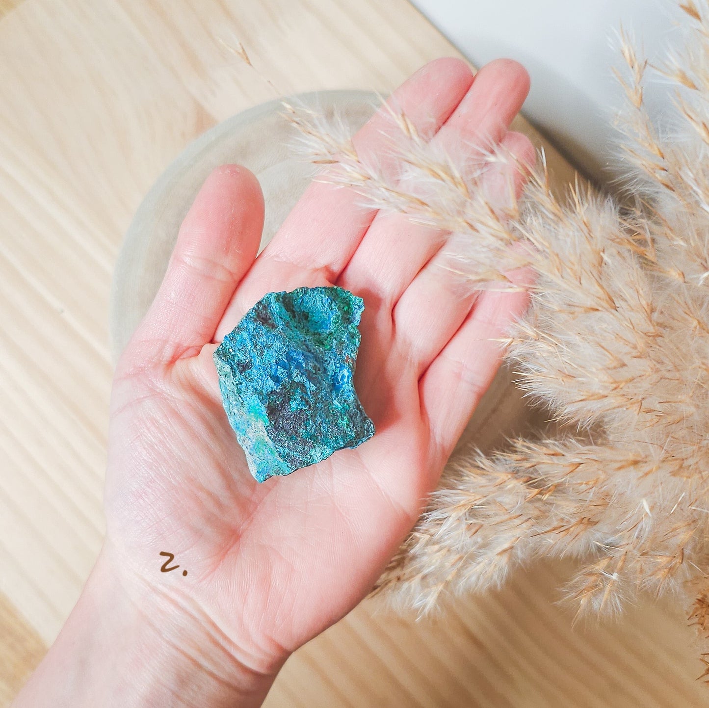 Shattuckite with Dioptase Raw Stone