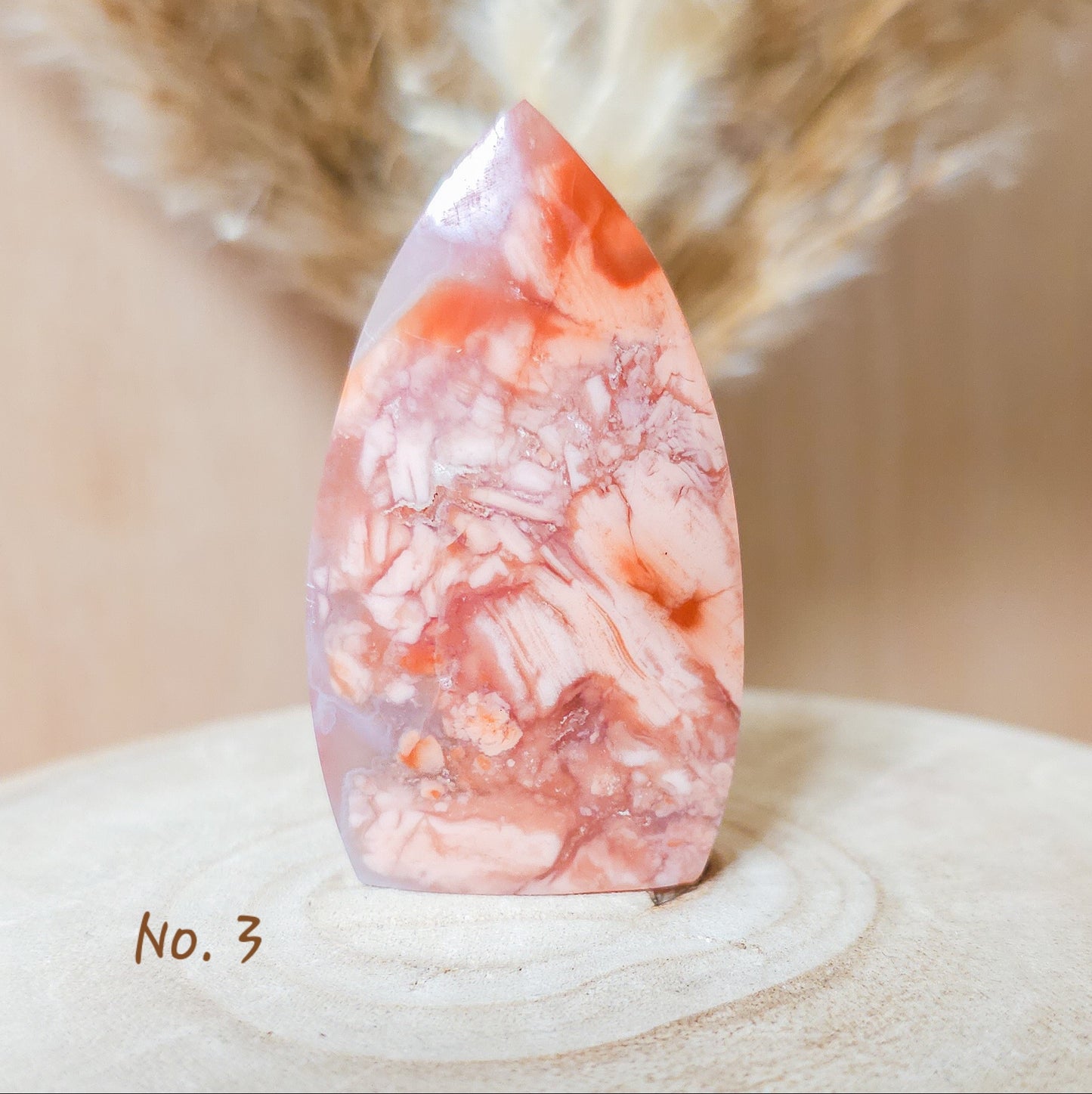 Cotton Candy Agate/Chalcedony (aka Pink Agate)with Quartz