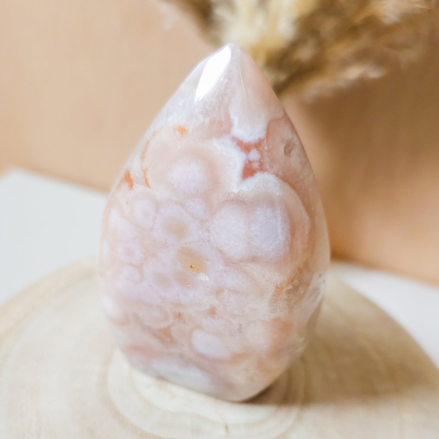 Pink Amethyst with Flower Agate and Quartz Free-form