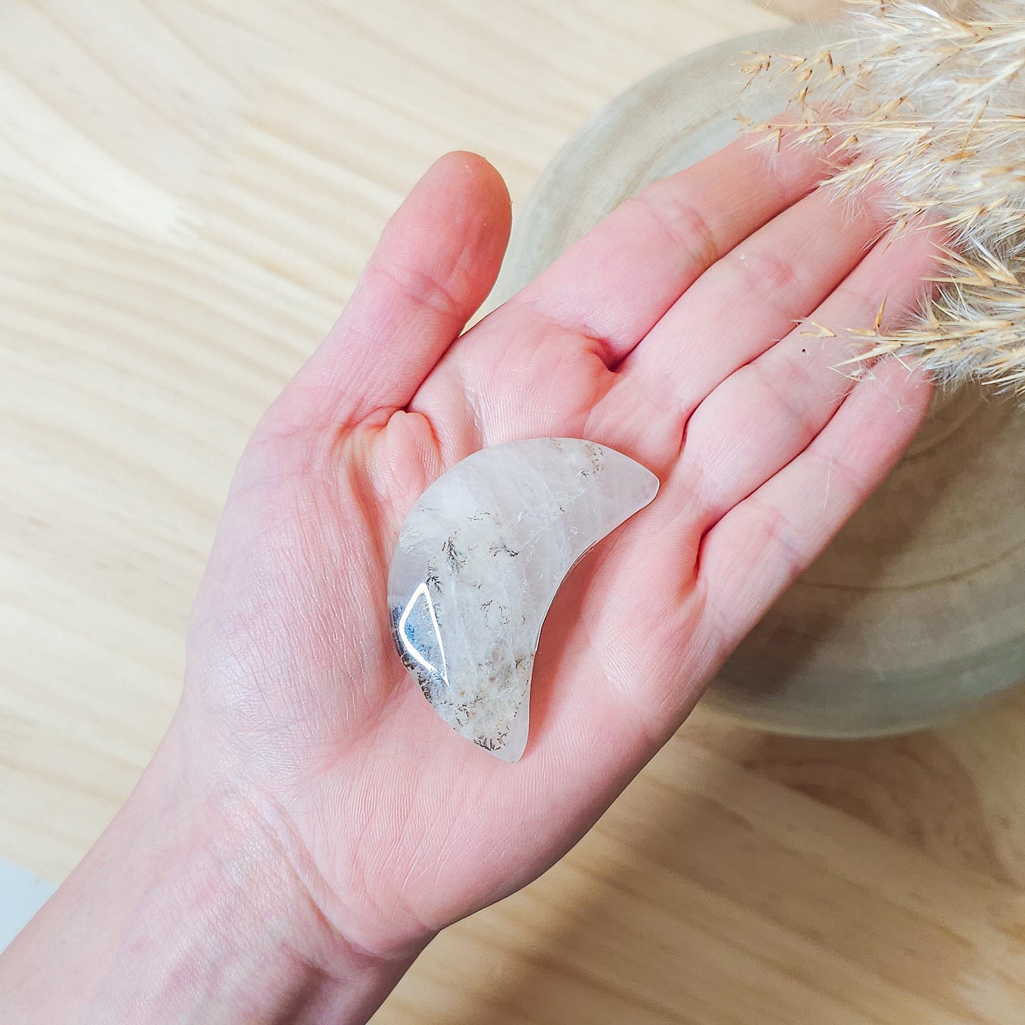 Dendritic Quartz Moon