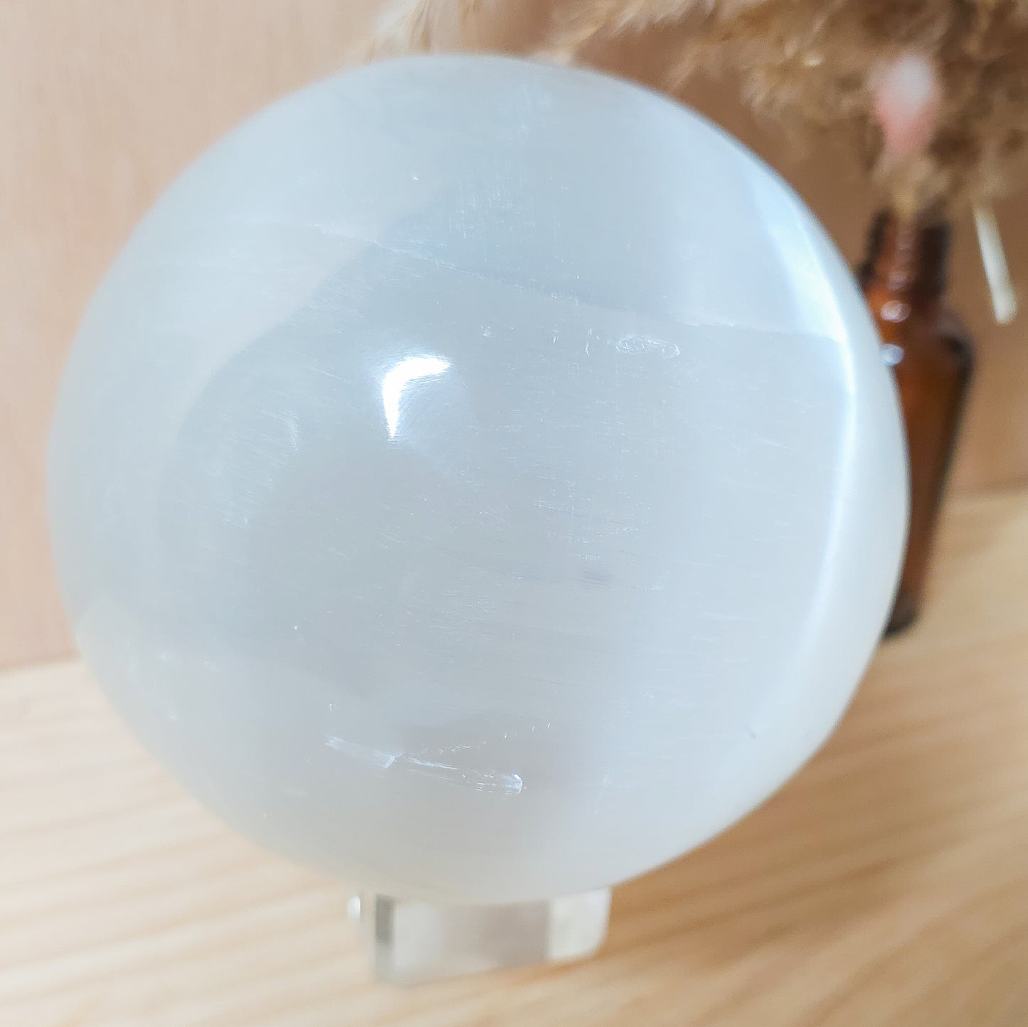 Satin Spar Statement Sphere (2kg)