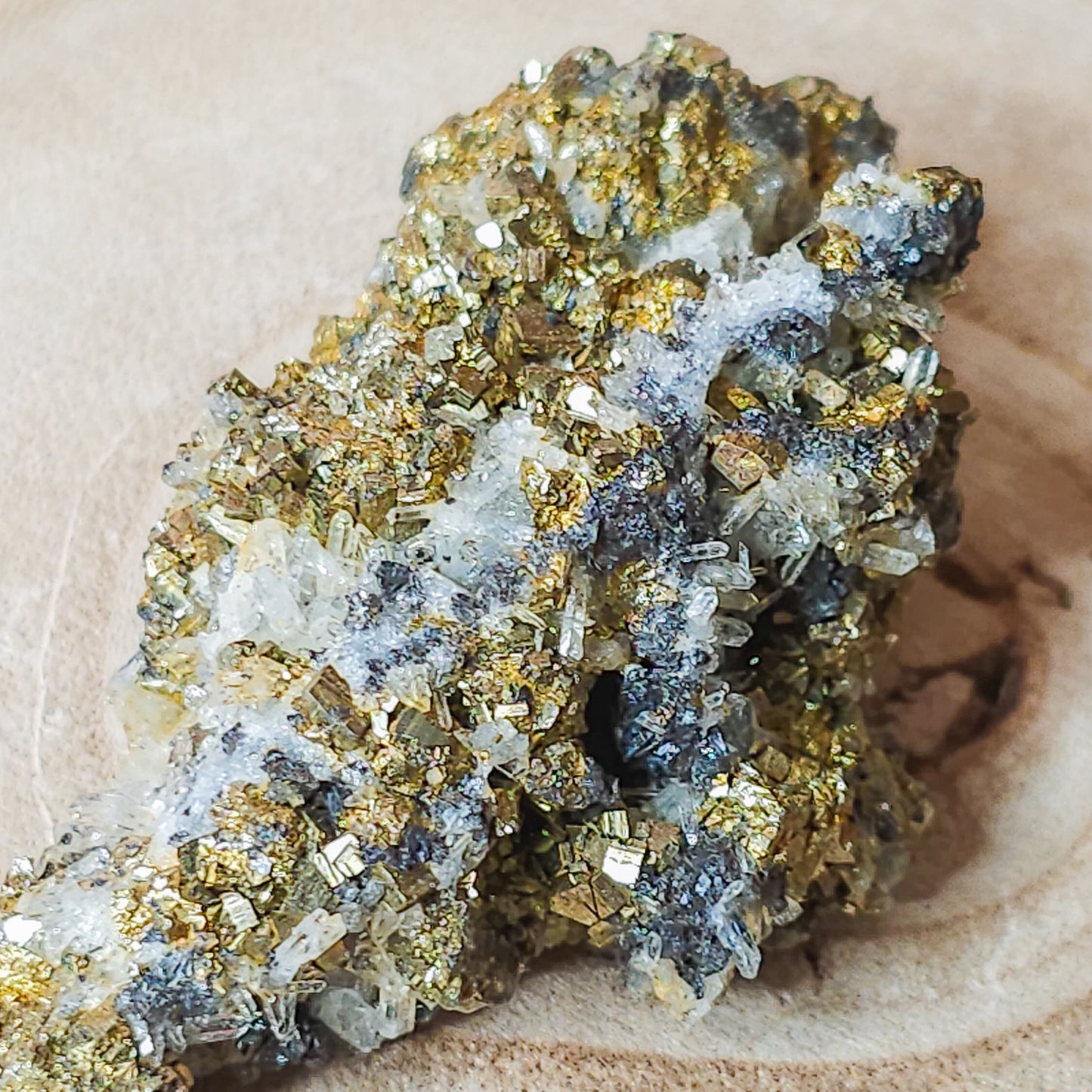 Pyrite, Sphalerite and Quartz Specimen