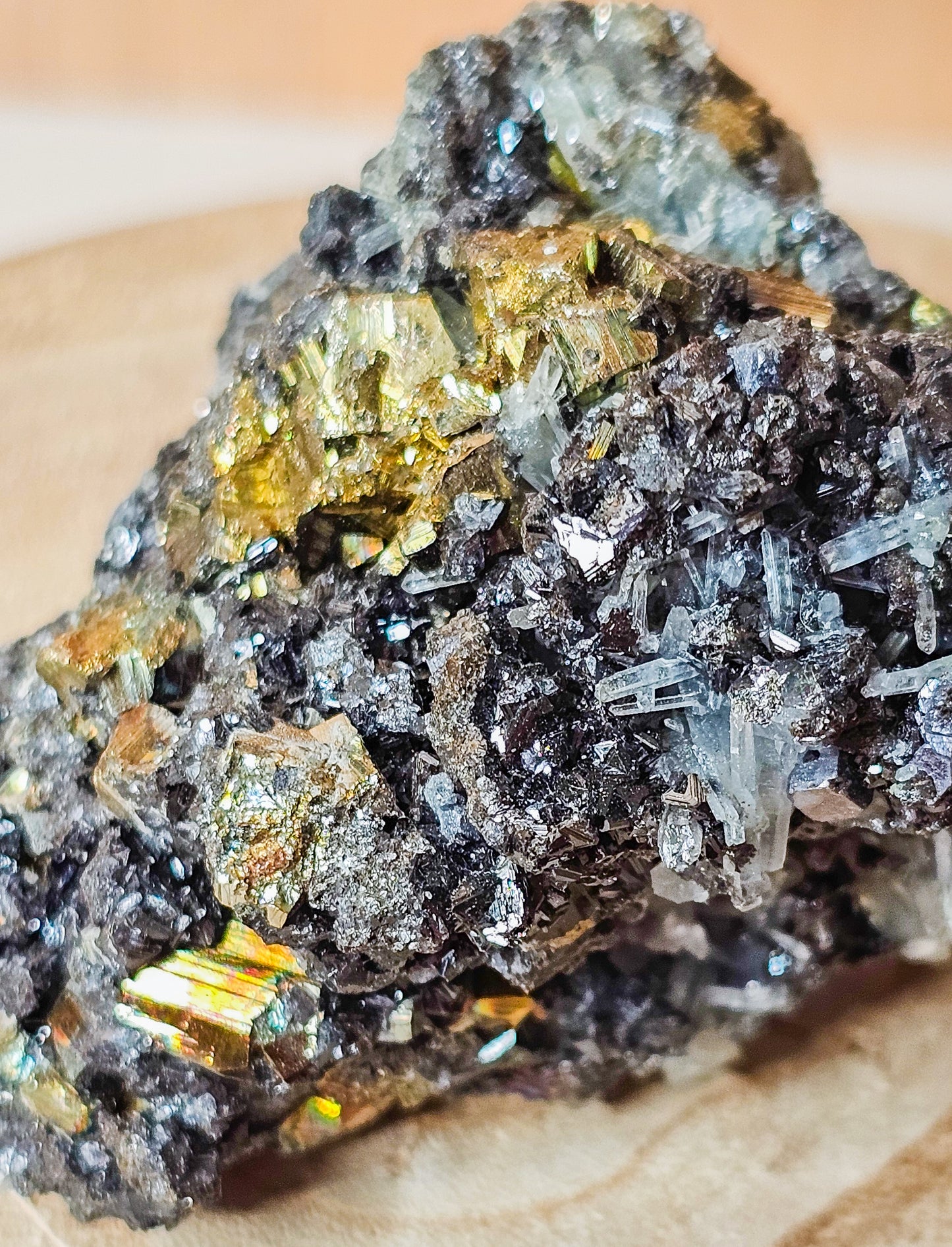 Pyrite, Sphalerite and Quartz Specimen