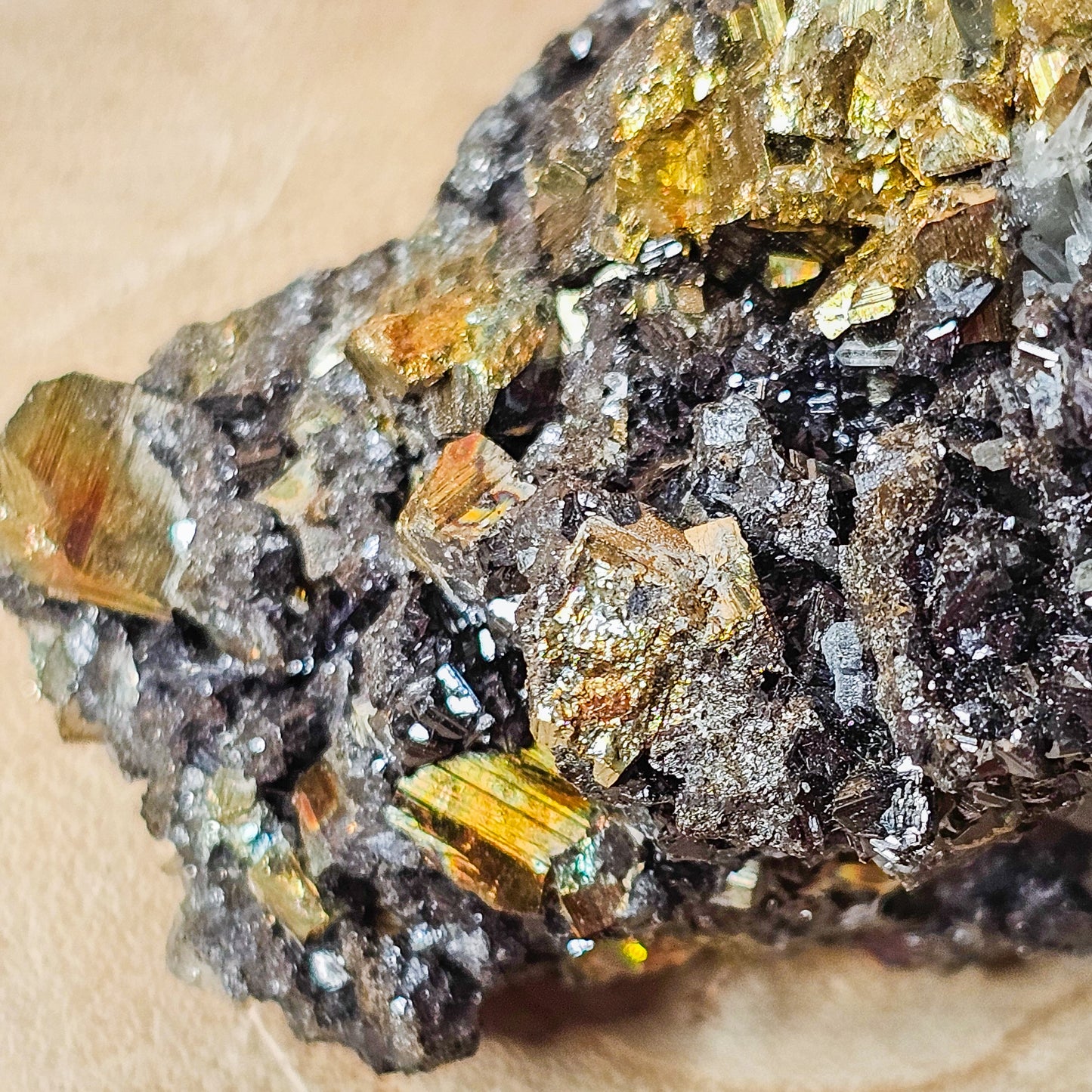 Pyrite, Sphalerite and Quartz Specimen