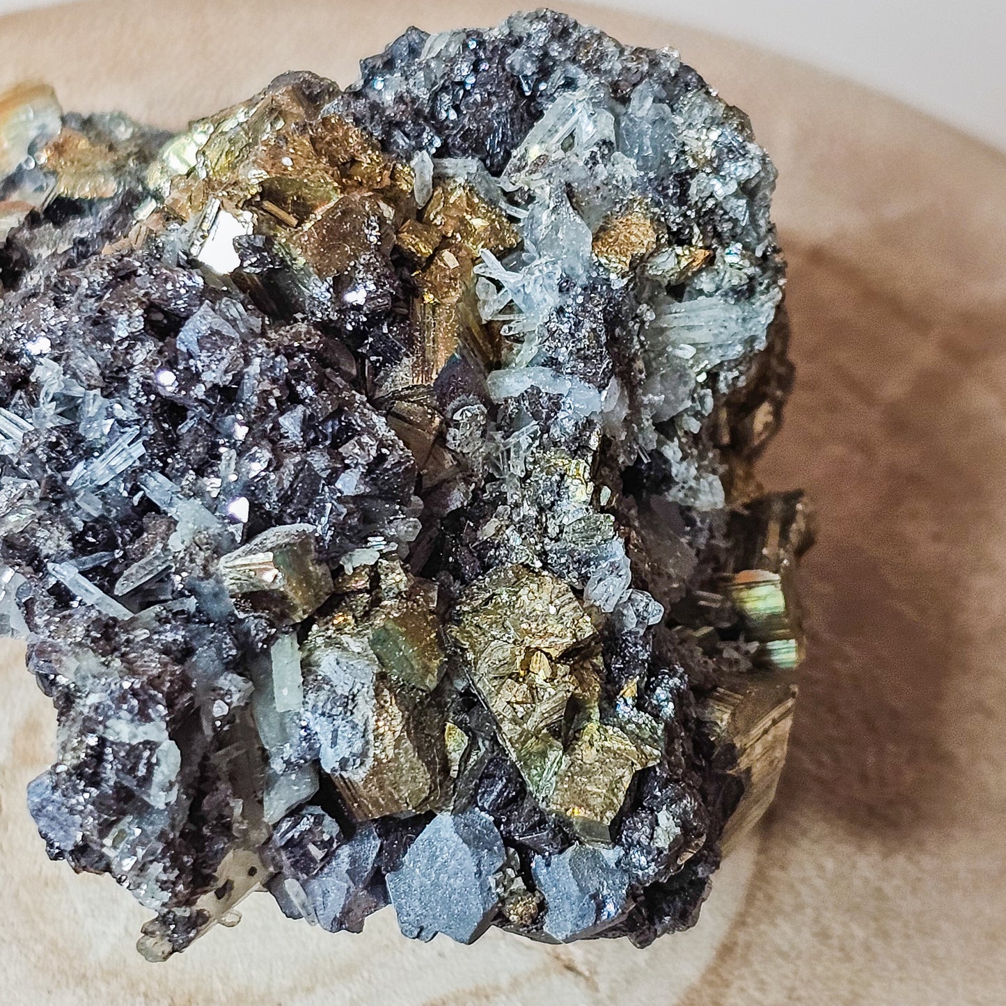 Pyrite, Sphalerite and Quartz Specimen