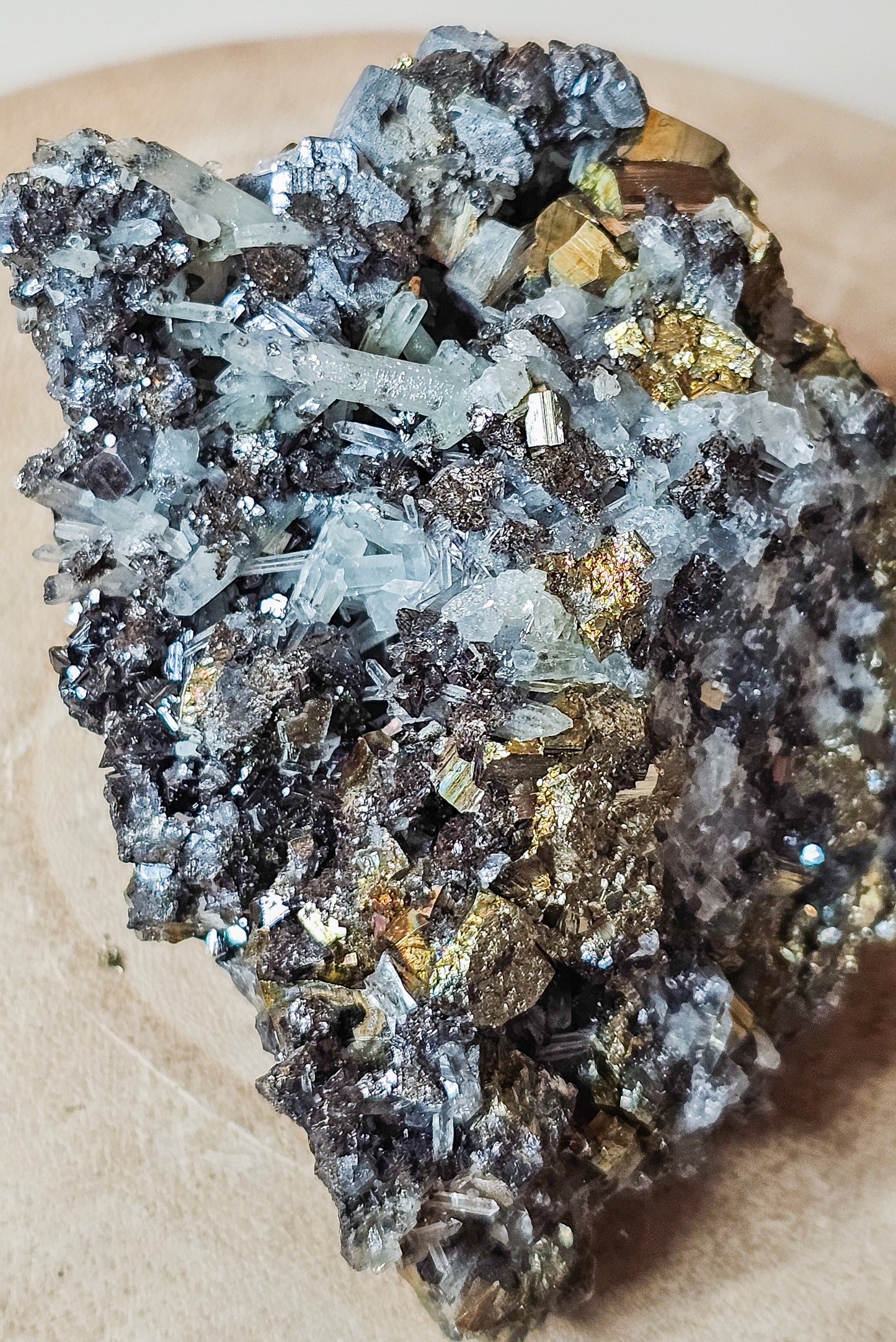 Pyrite, Sphalerite and Quartz Specimen