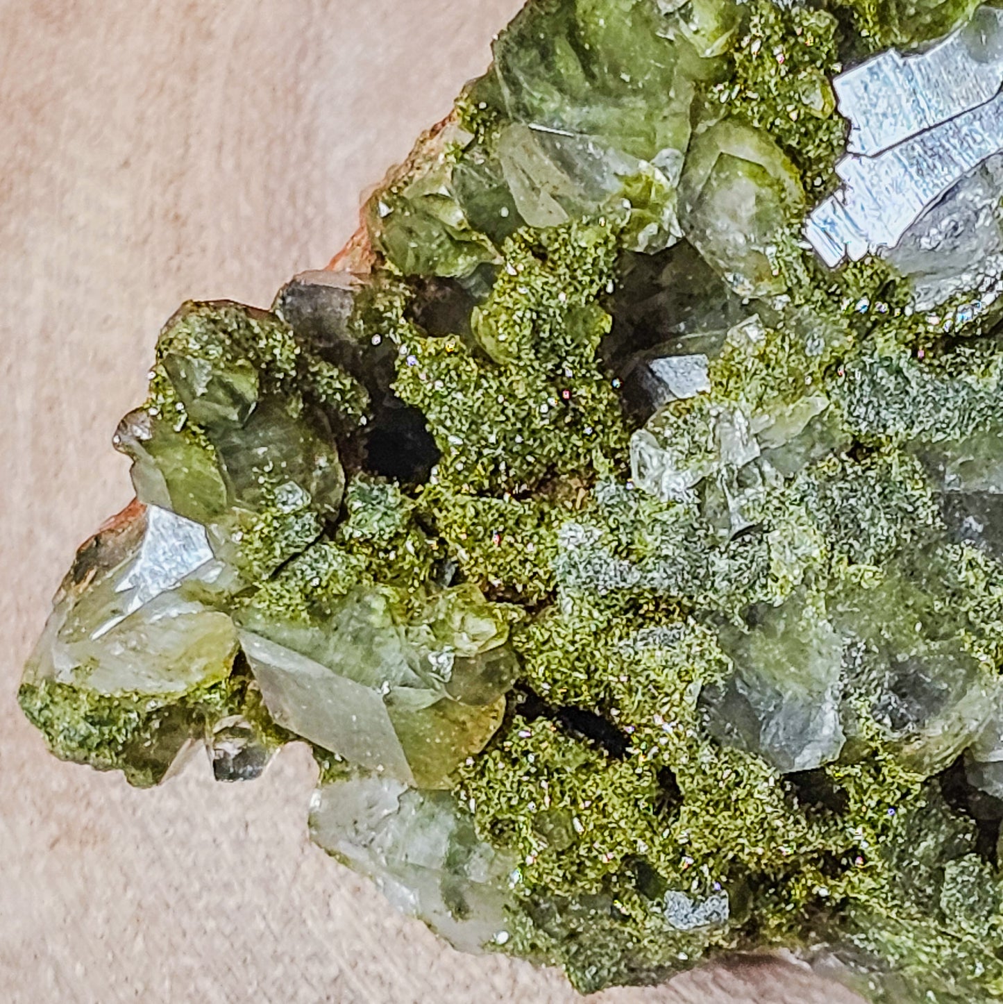 Epidote with Quartz / Fairy Forest Quartz