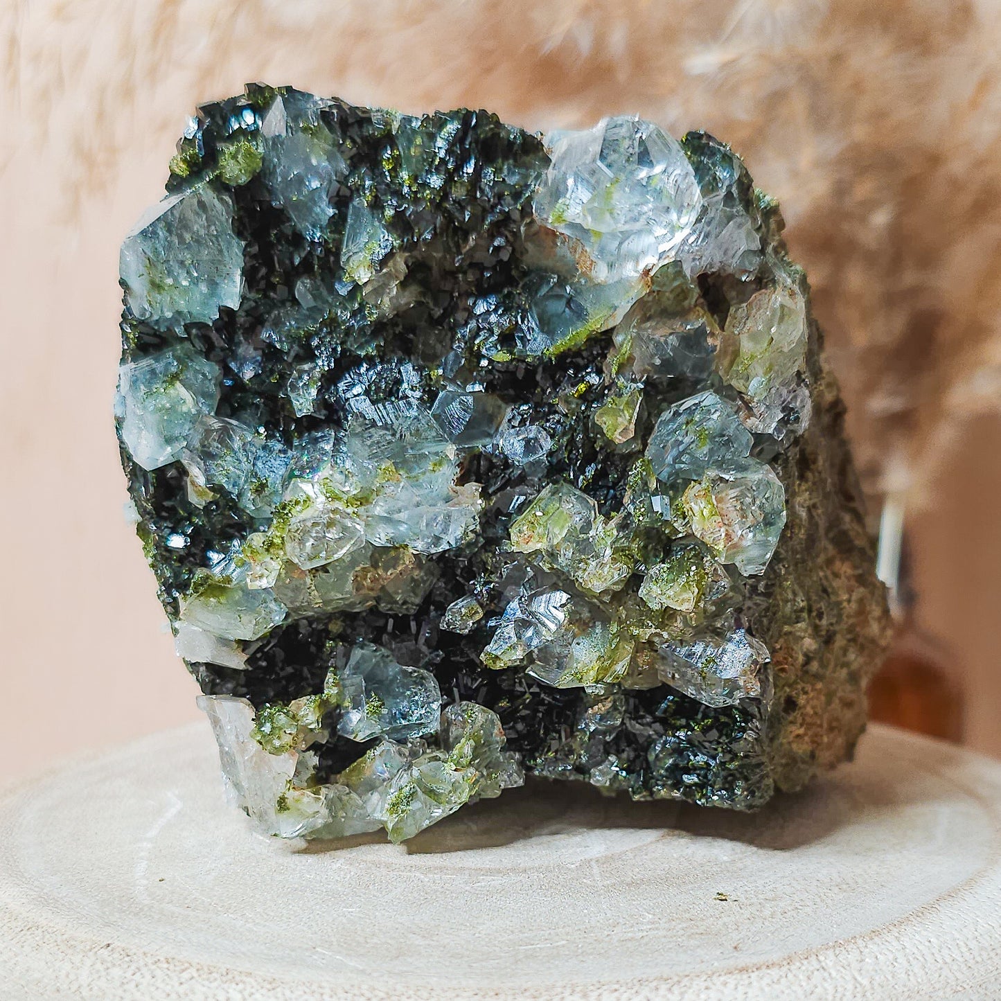 Epidote with Quartz / Fairy Forest Quartz