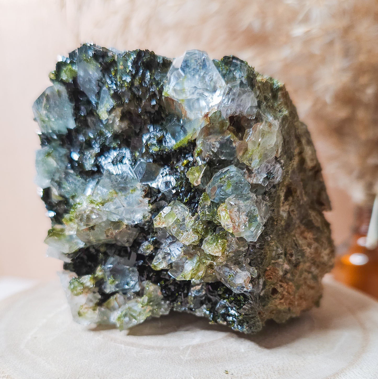 Epidote with Quartz / Fairy Forest Quartz