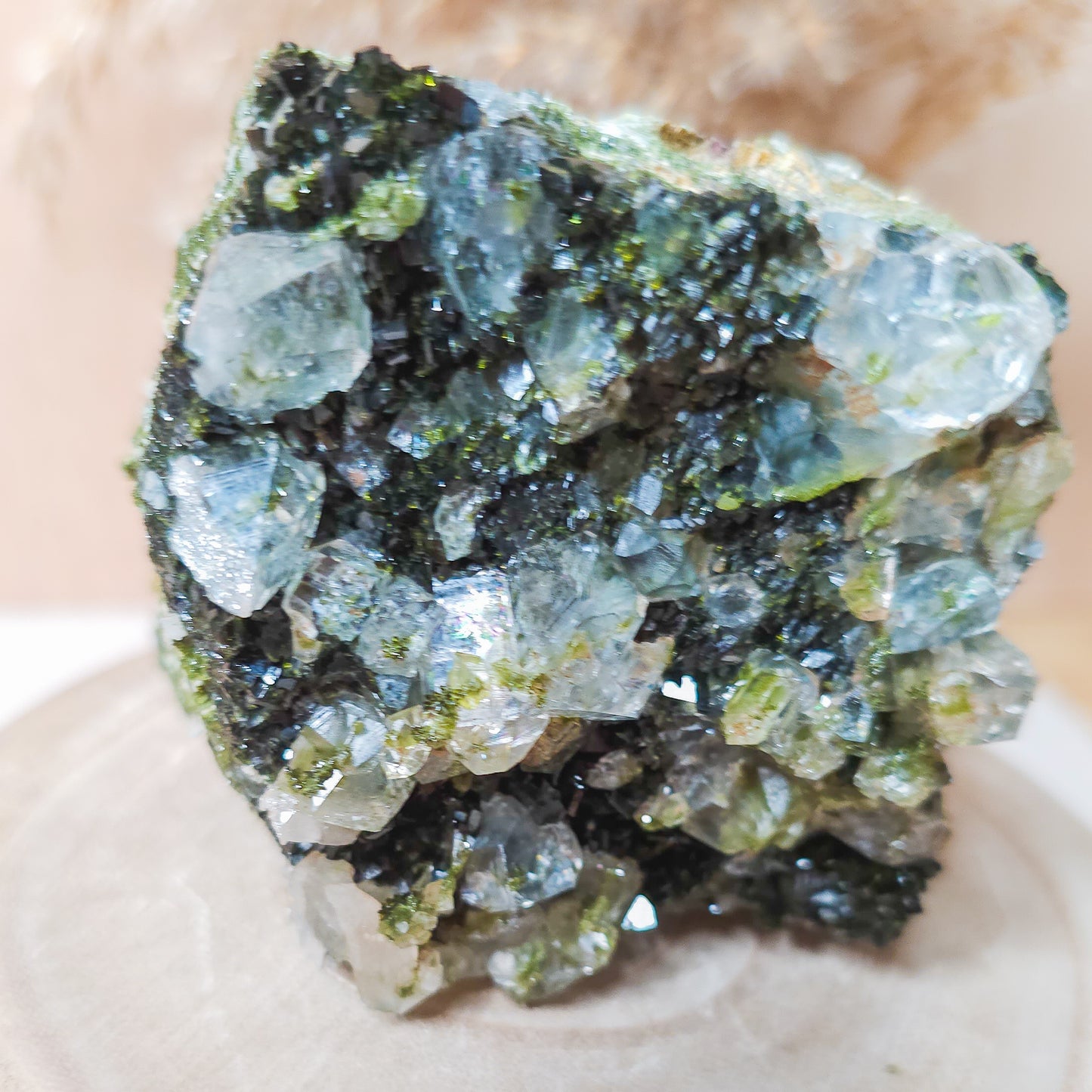 Epidote with Quartz / Fairy Forest Quartz