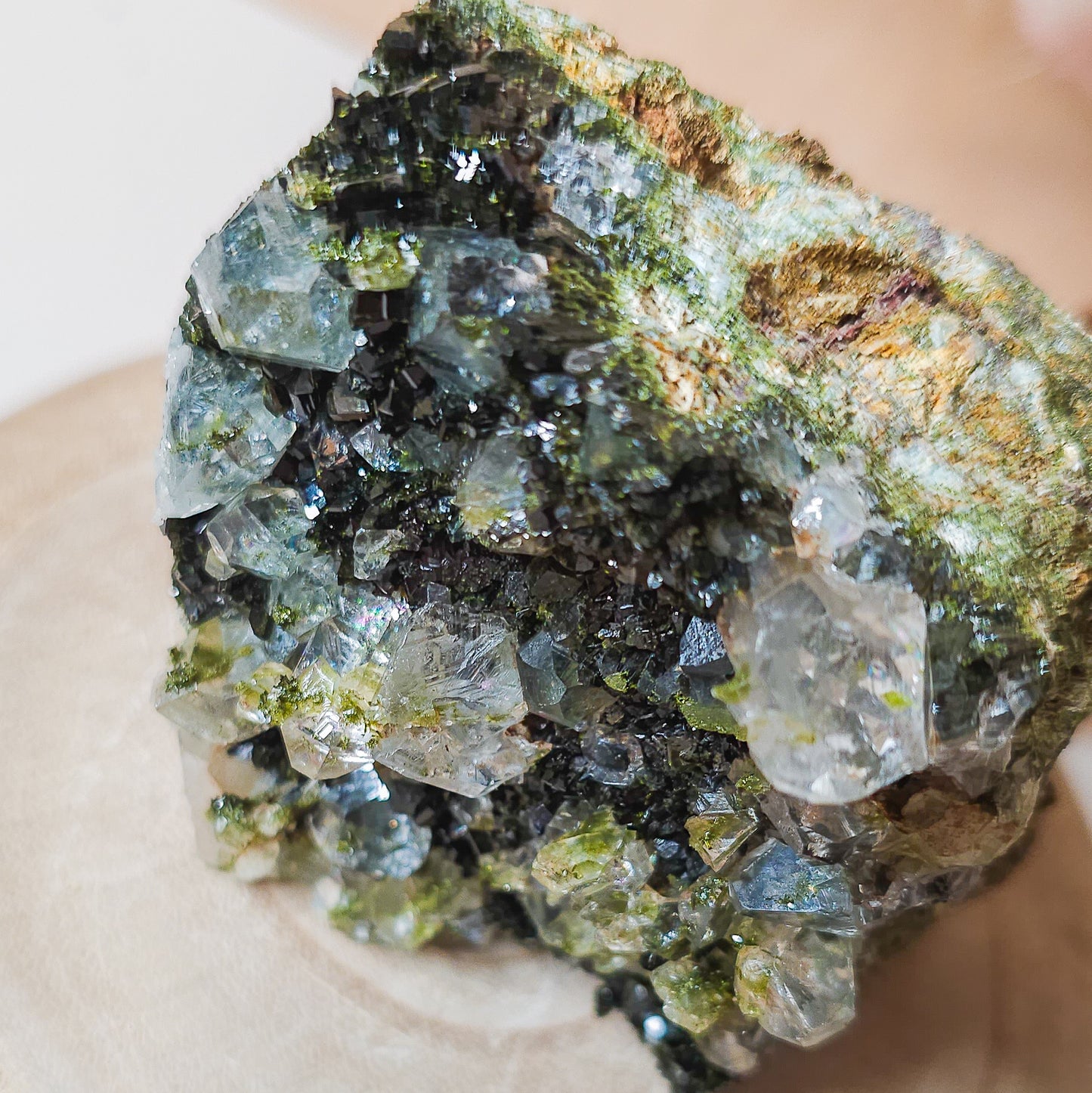 Epidote with Quartz / Fairy Forest Quartz