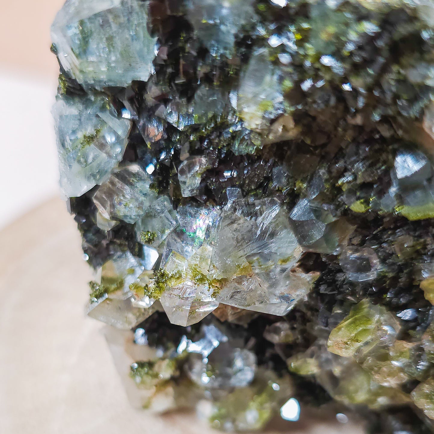 Epidote with Quartz / Fairy Forest Quartz