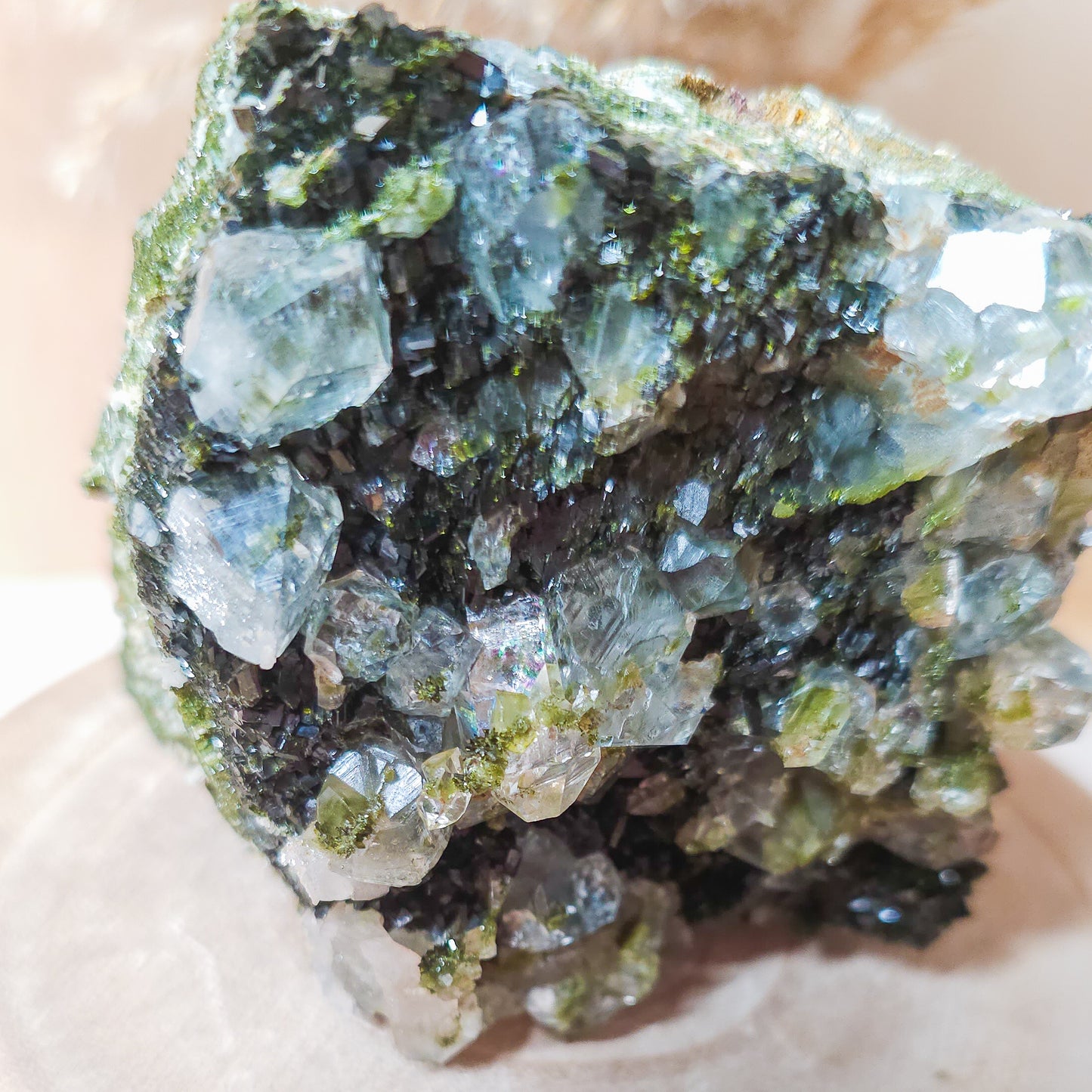 Epidote with Quartz / Fairy Forest Quartz