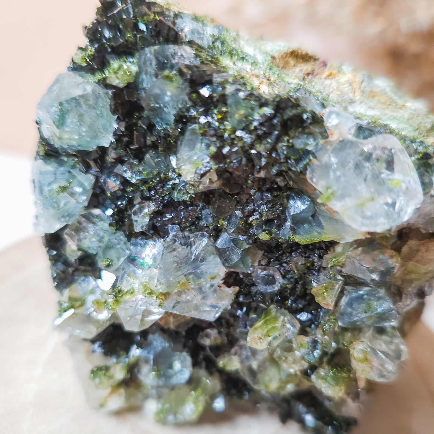 Epidote with Quartz / Fairy Forest Quartz