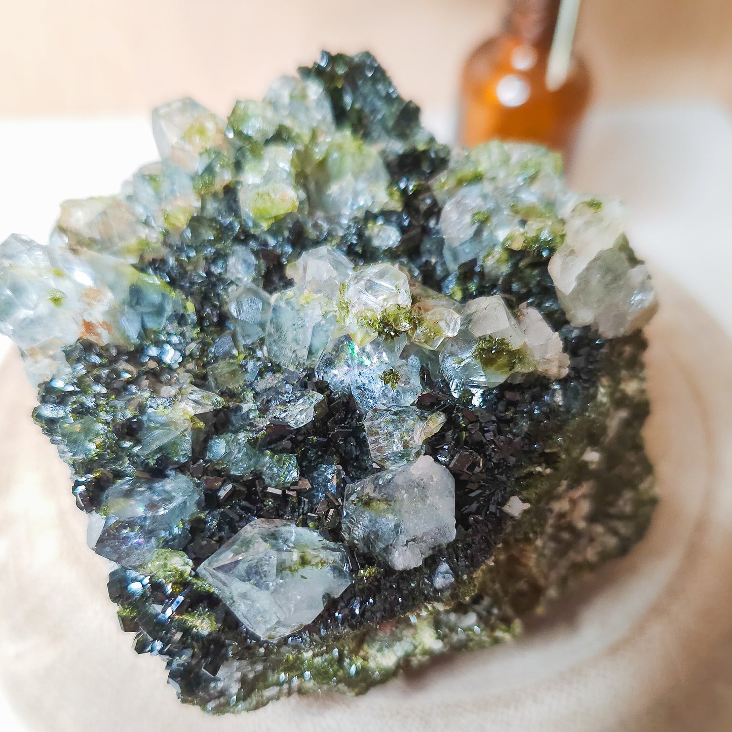 Epidote with Quartz / Fairy Forest Quartz