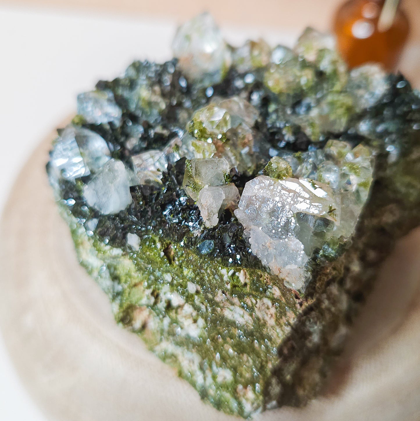 Epidote with Quartz / Fairy Forest Quartz