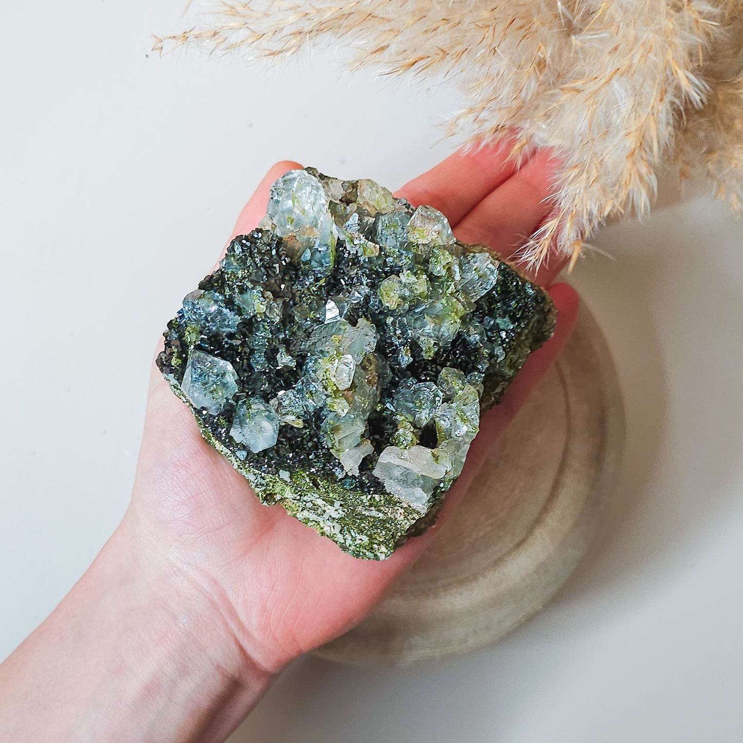 Epidote with Quartz / Fairy Forest Quartz