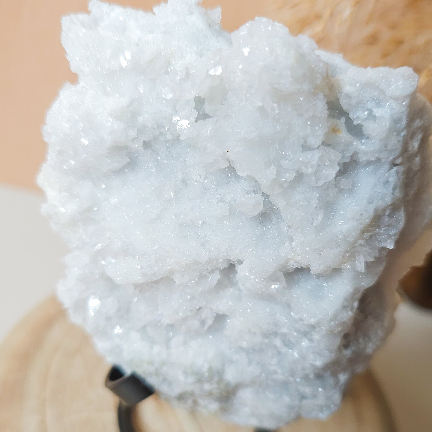 Sugar Quartz with Fluorescent Calcite Super Sparkly Specimen