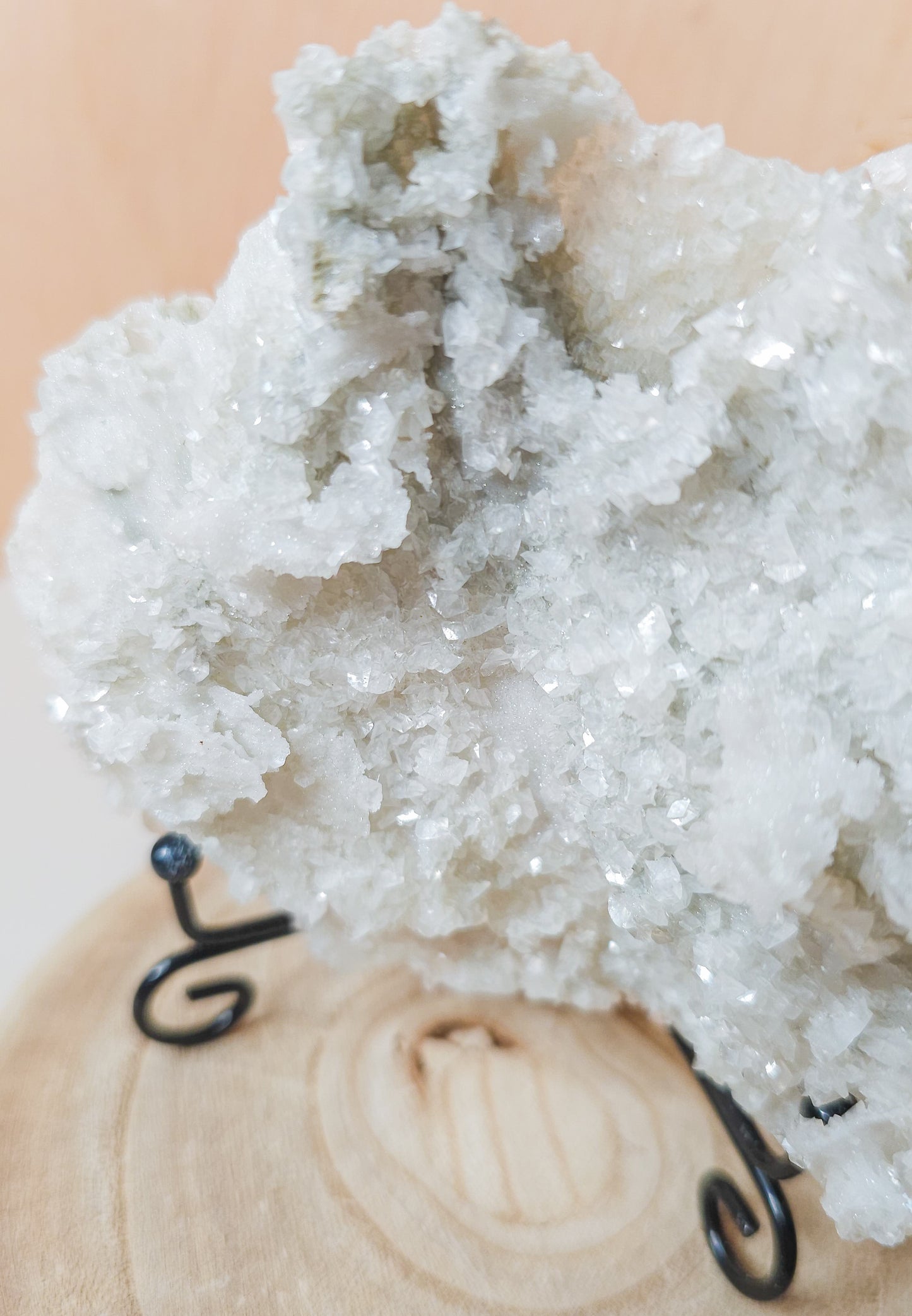 Sugar Quartz with Fluorescent Calcite Super Sparkly Specimen