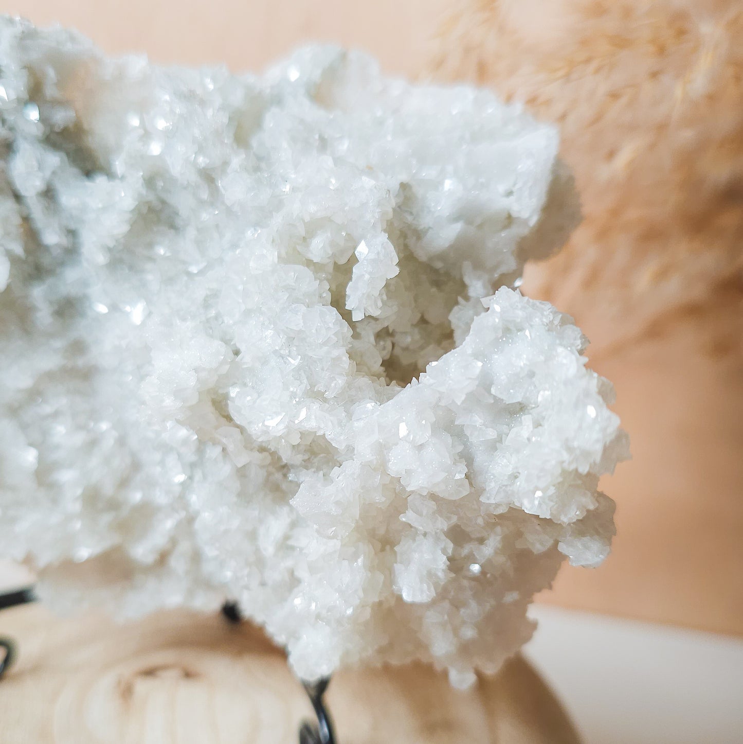 Sugar Quartz with Fluorescent Calcite Super Sparkly Specimen