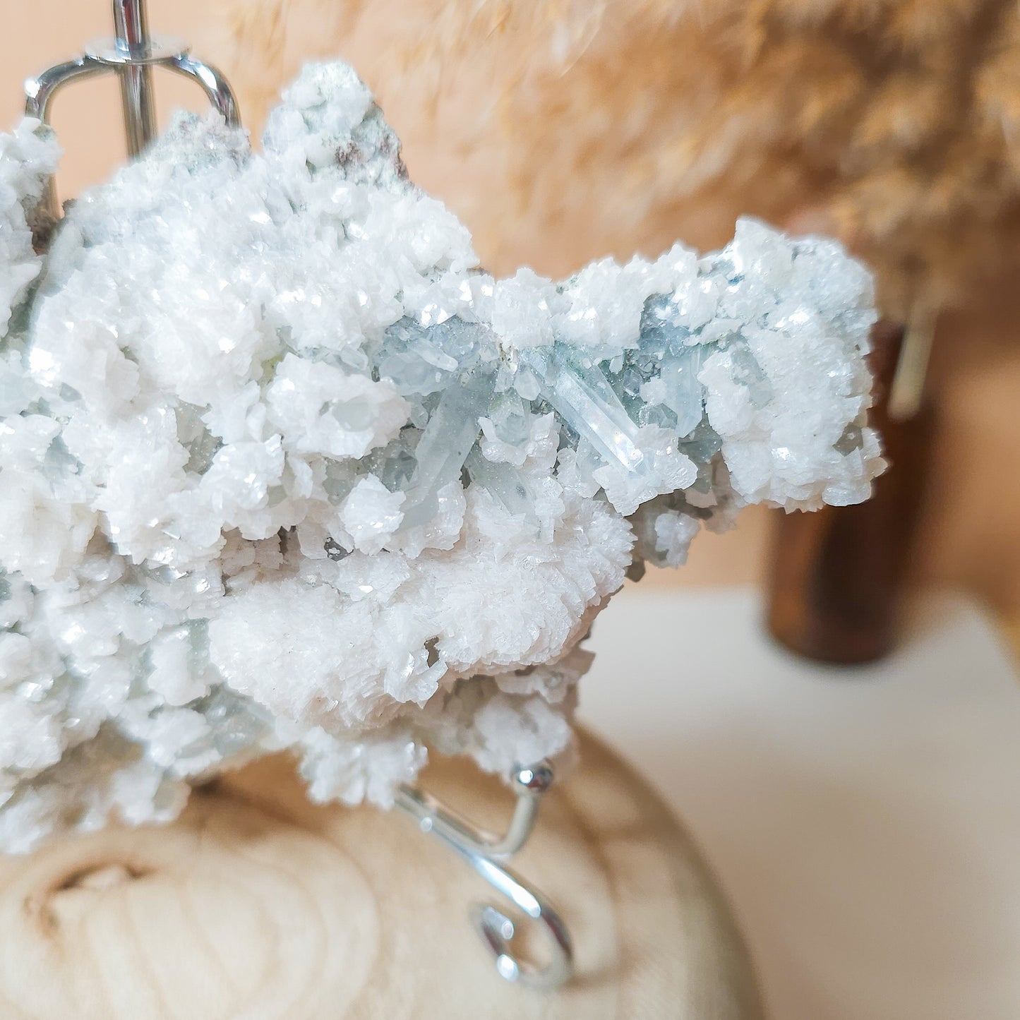 Calcite on Quartz Specimen