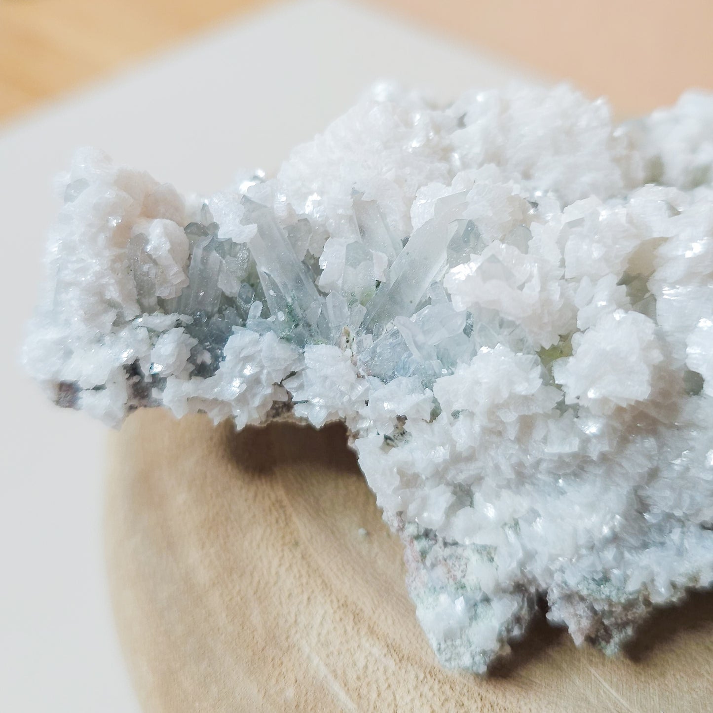 Calcite on Quartz Specimen