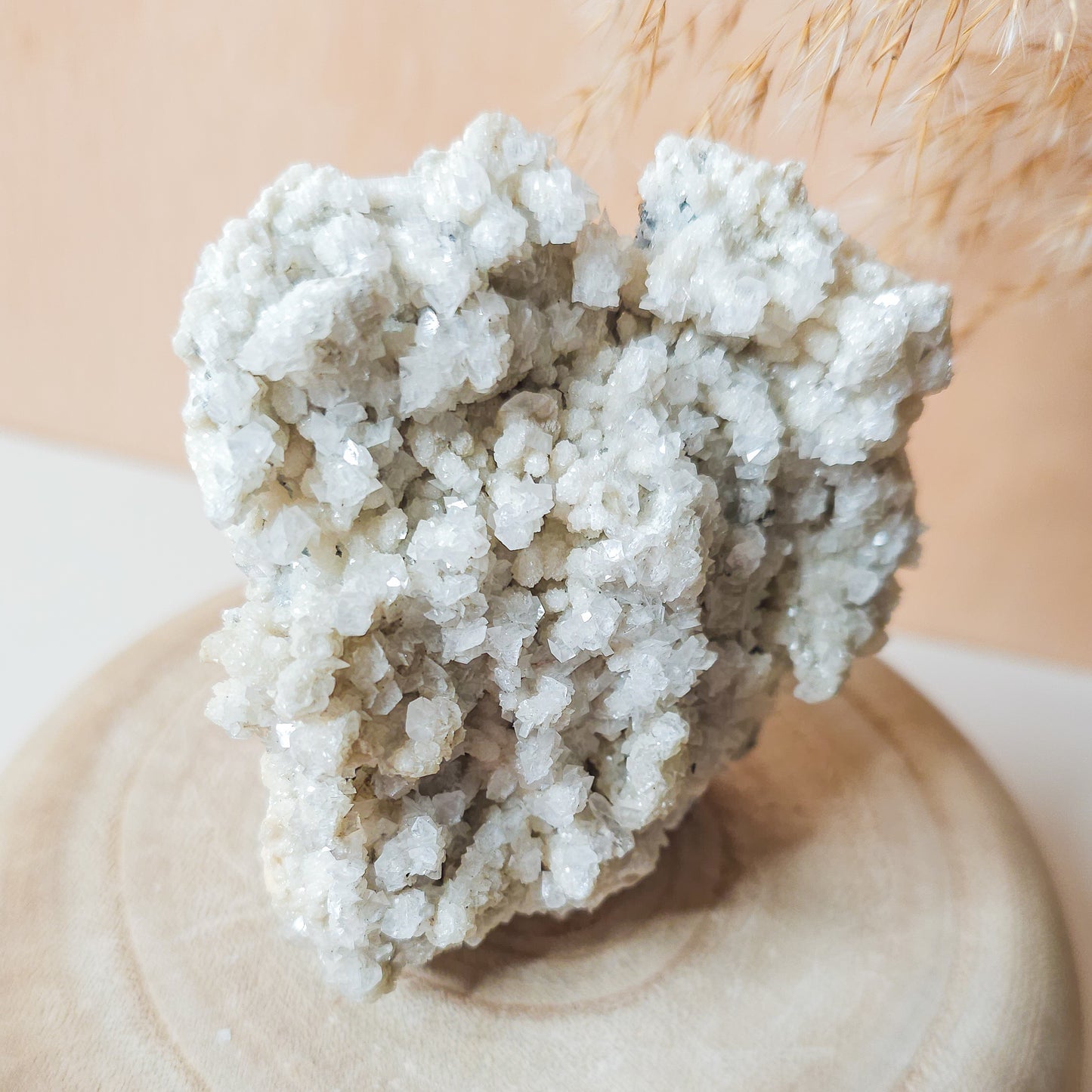 Quartz With Calcite overgrow on Sphalerite