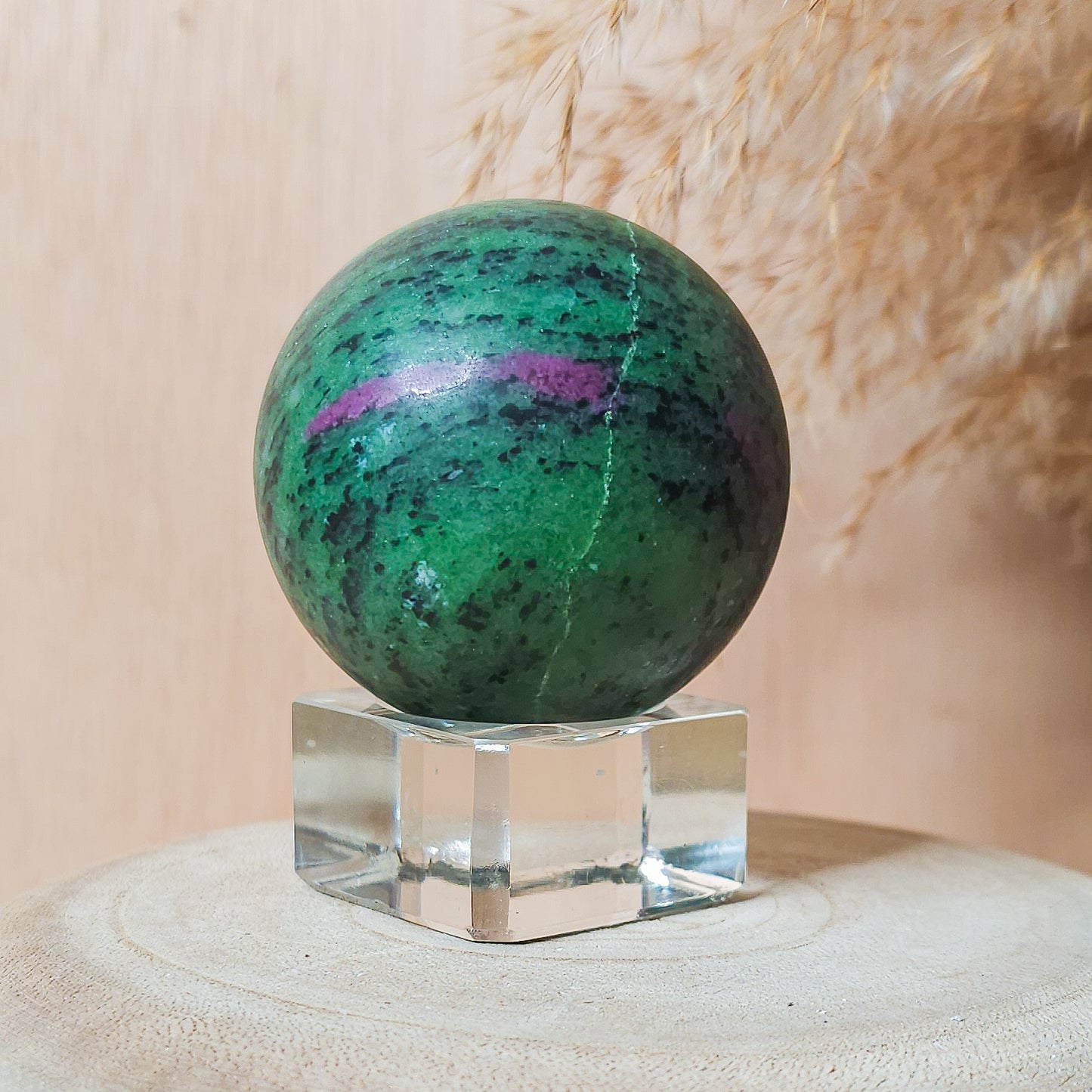 Ruby in Zoisite Sphere