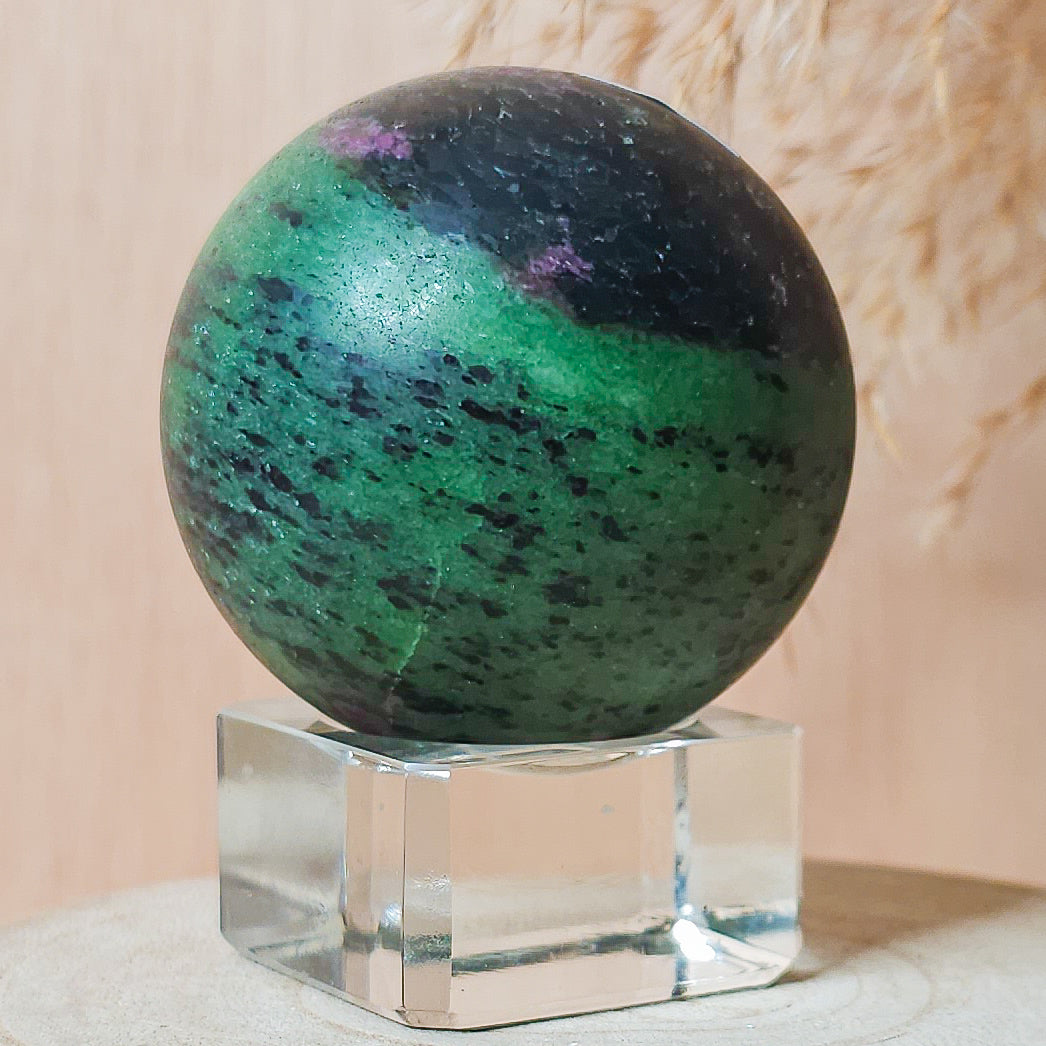 Ruby in Zoisite Sphere