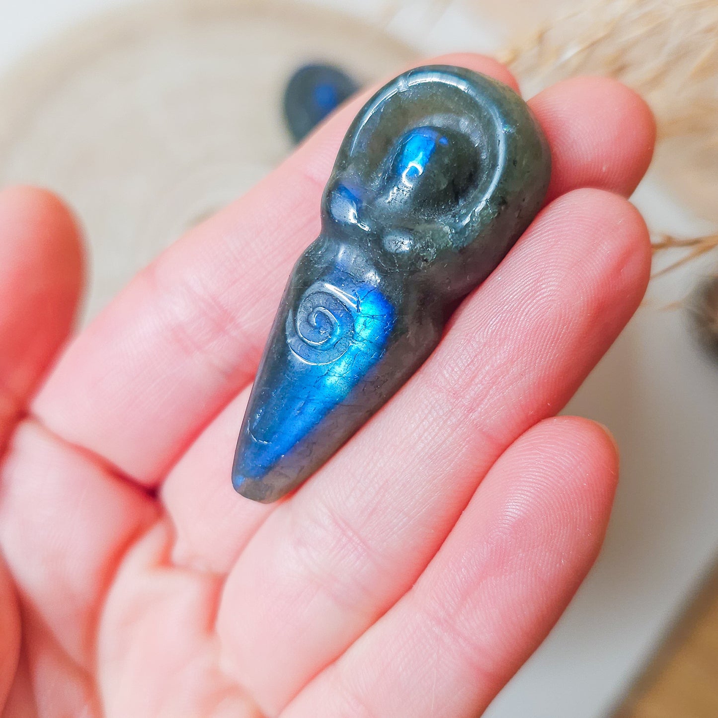 Labradorite Goddess Carving