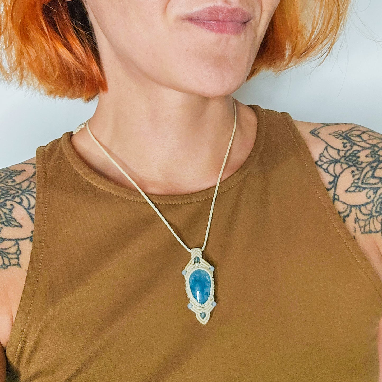 Aquamarine Amulet Necklace