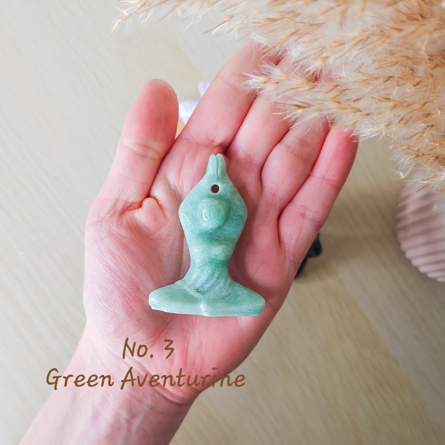 Crystal Yoga Goddess Carving