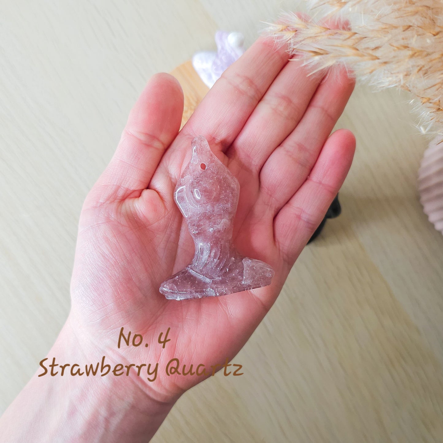 Crystal Yoga Goddess Carving