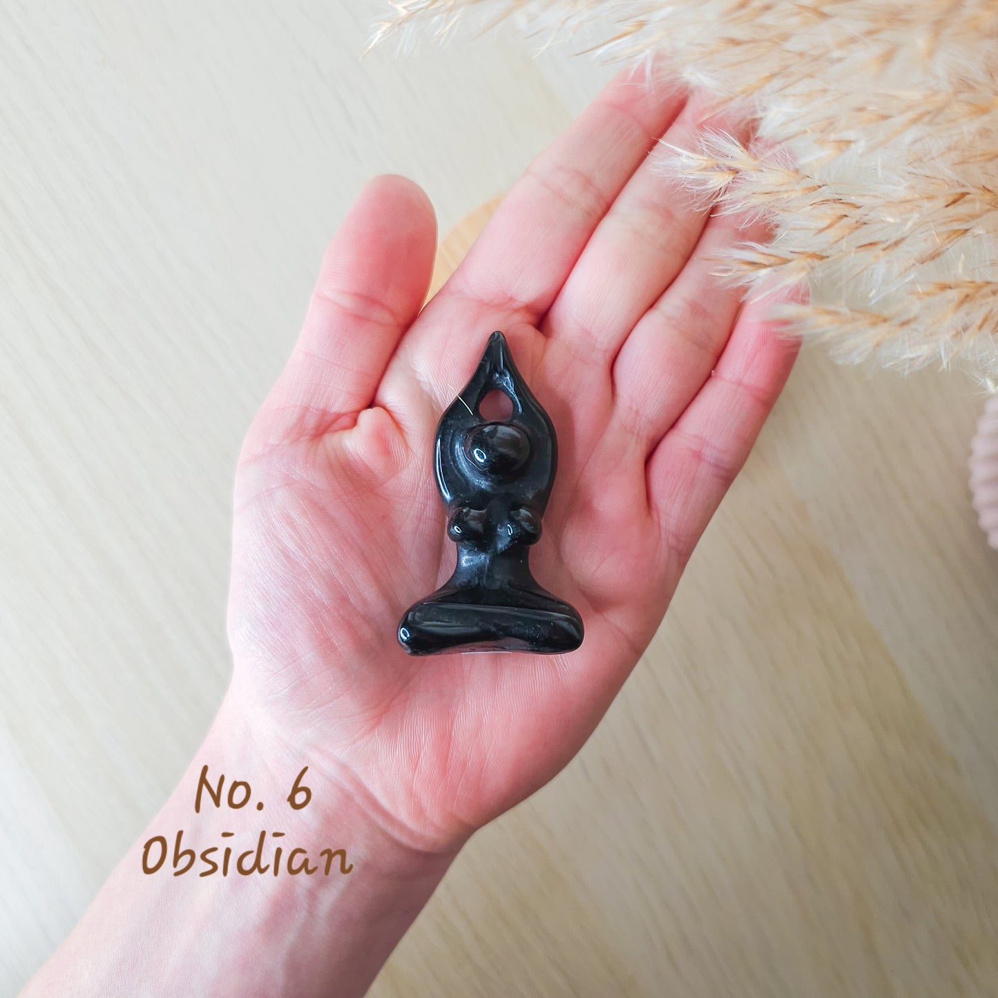 Crystal Yoga Goddess Carving
