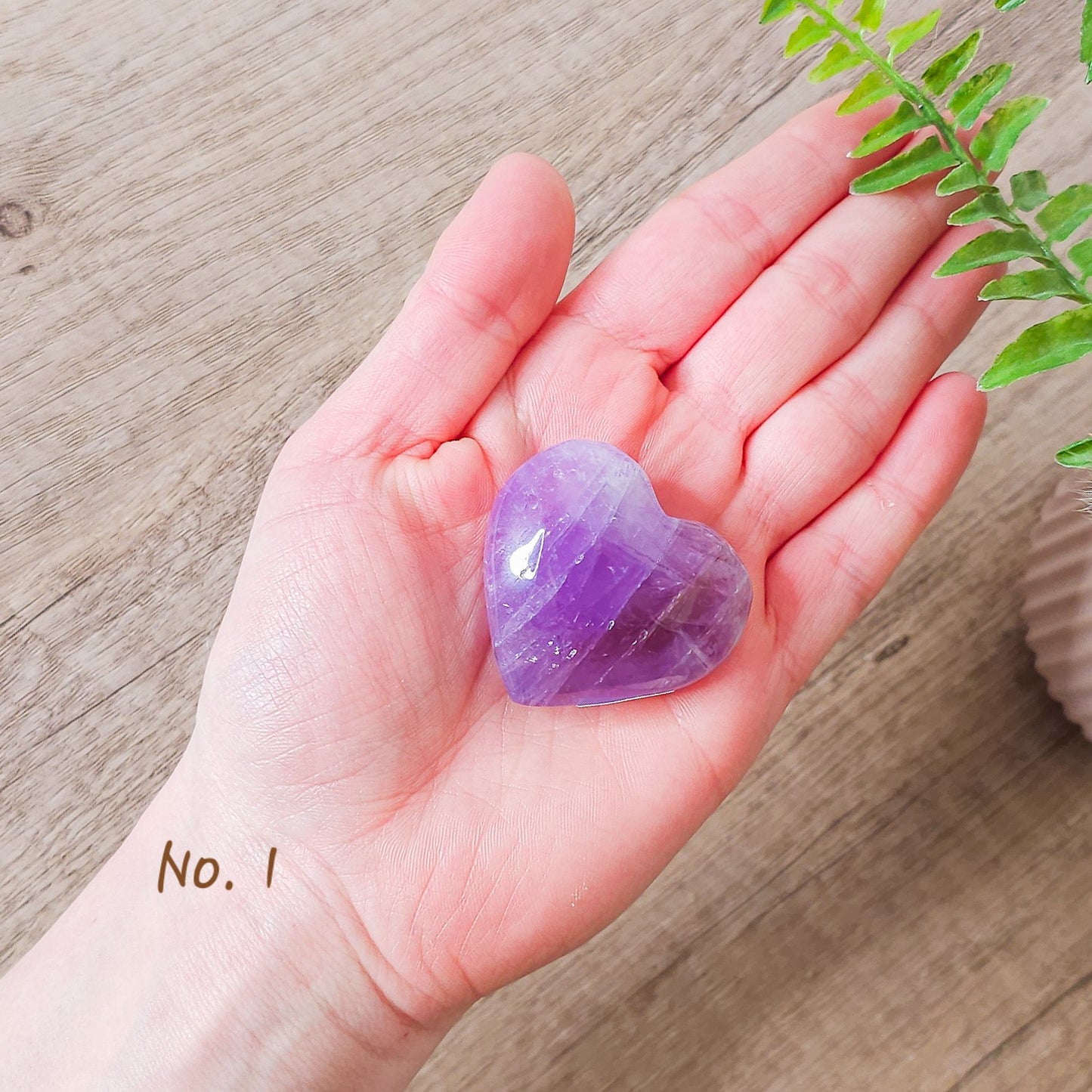 Amethyst Heart Carving