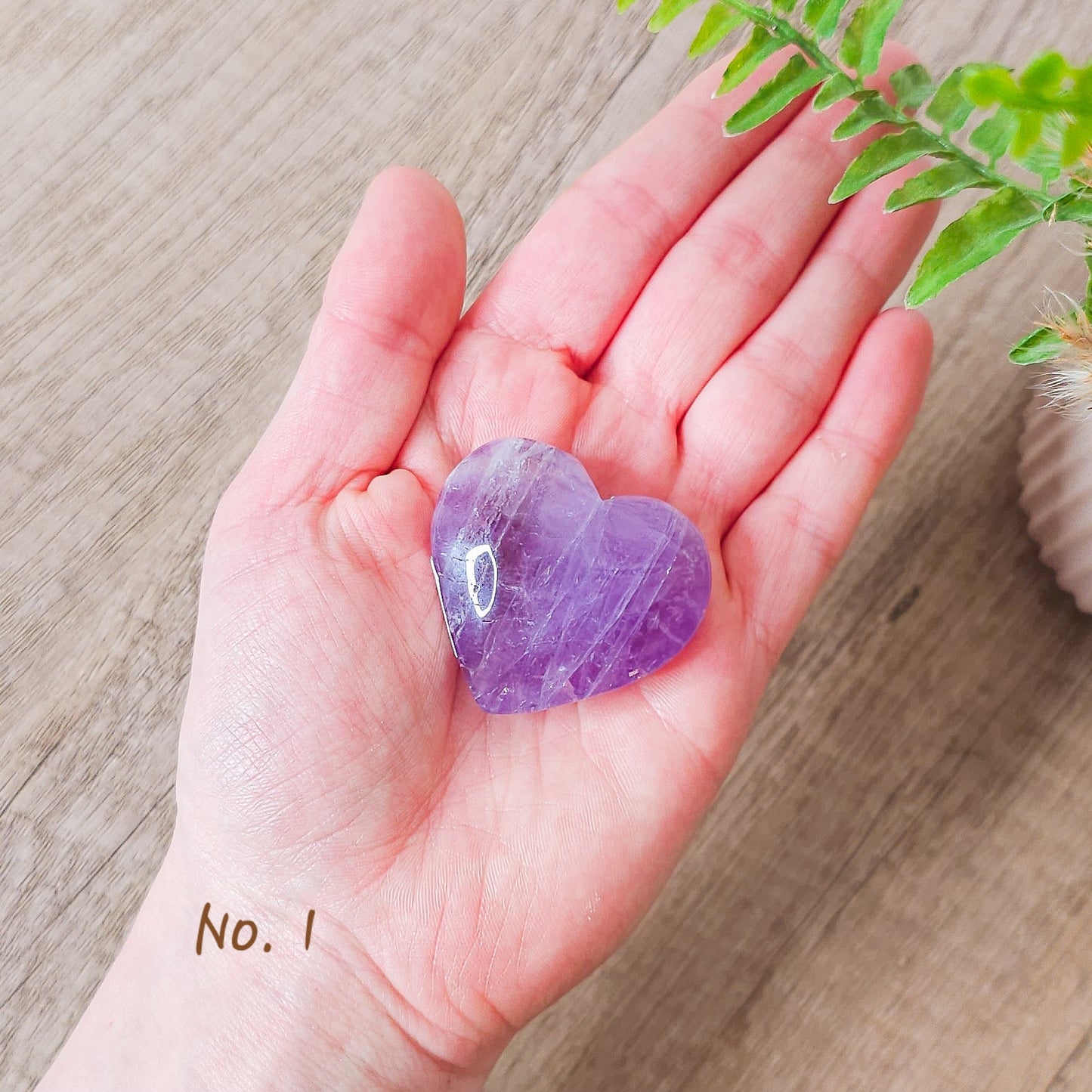 Amethyst Heart Carving