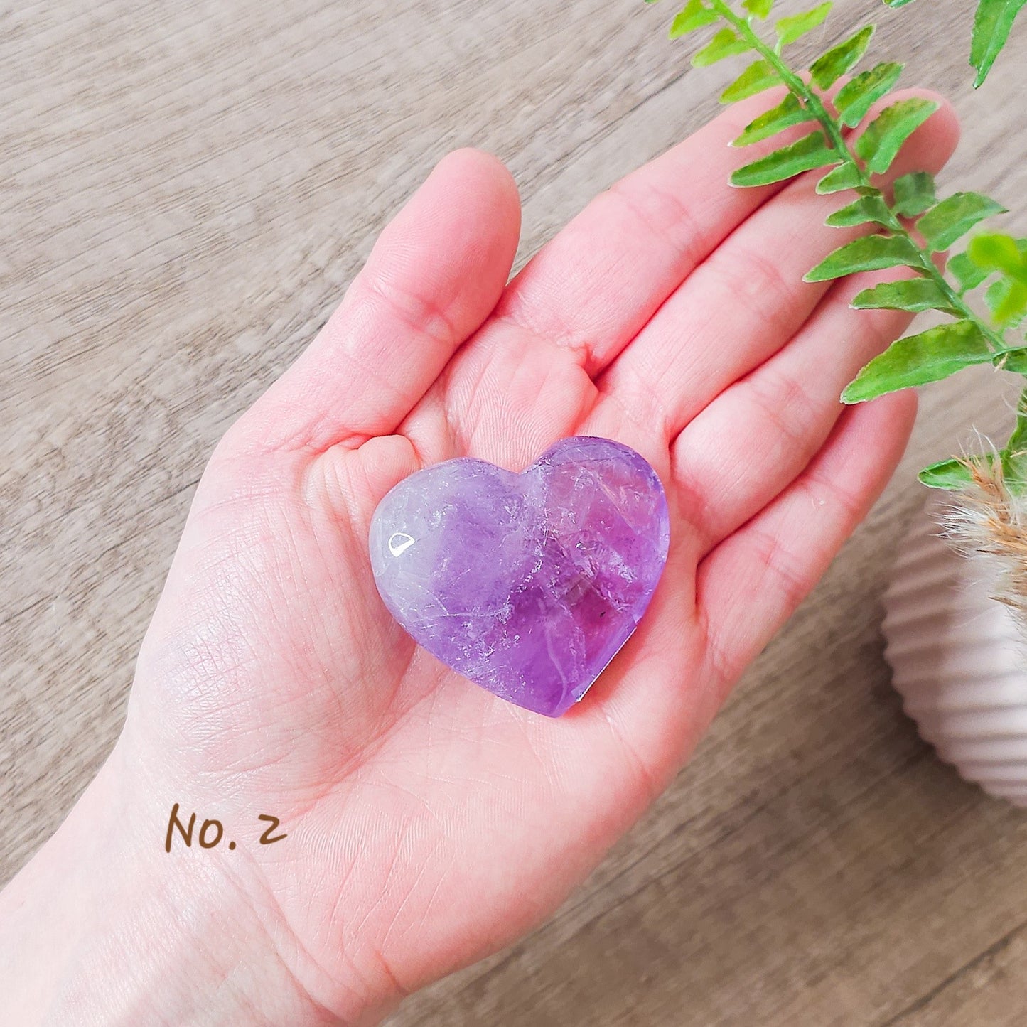 Amethyst Heart Carving