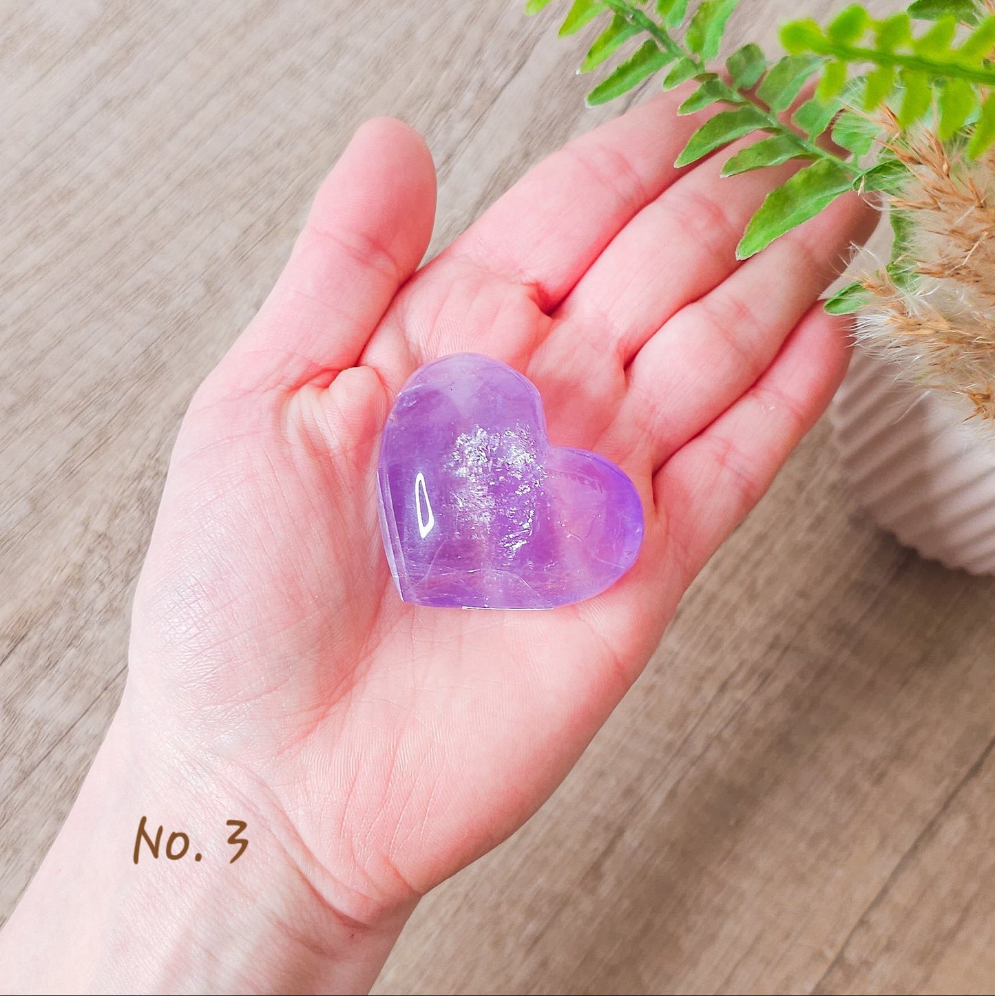 Amethyst Heart Carving