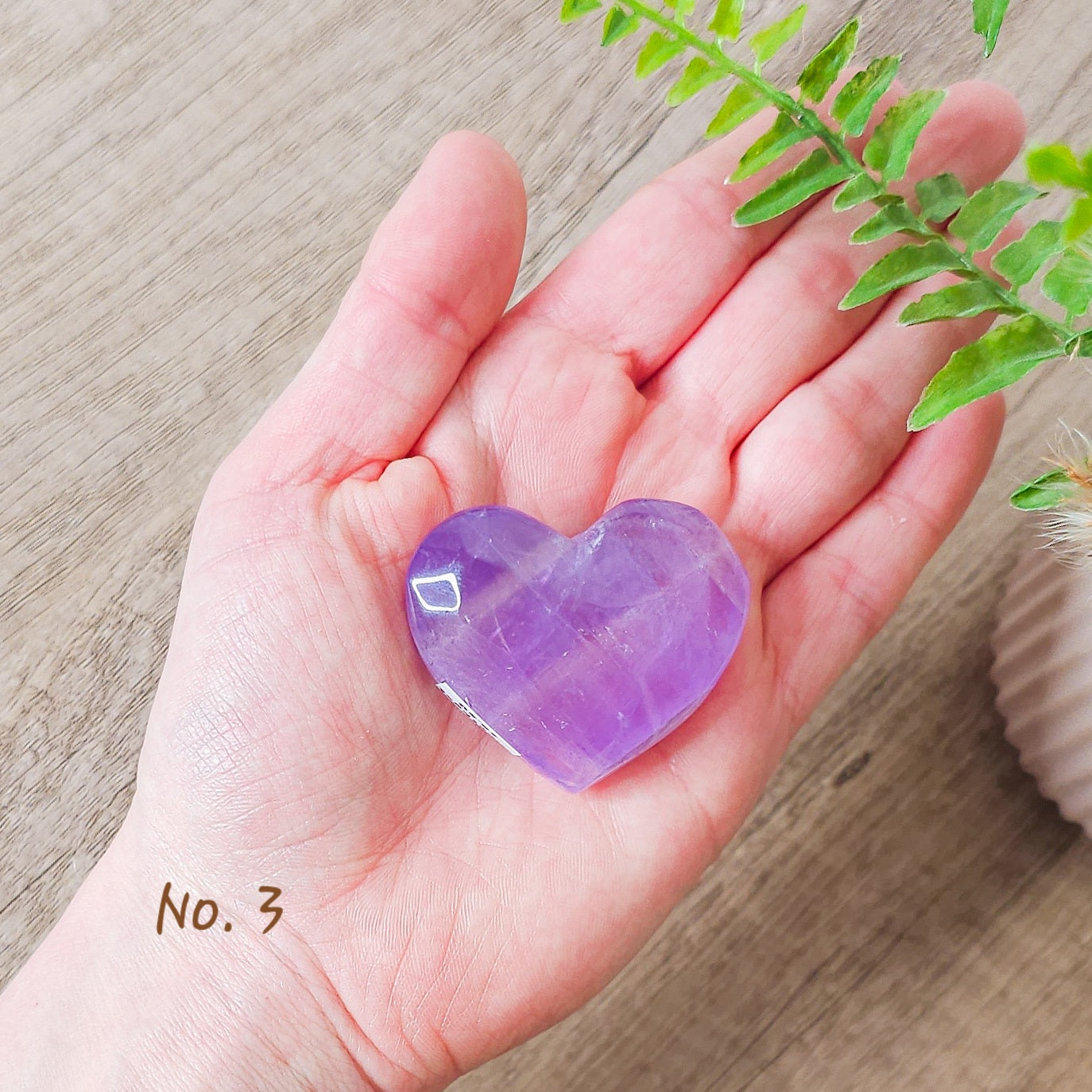 Amethyst Heart Carving
