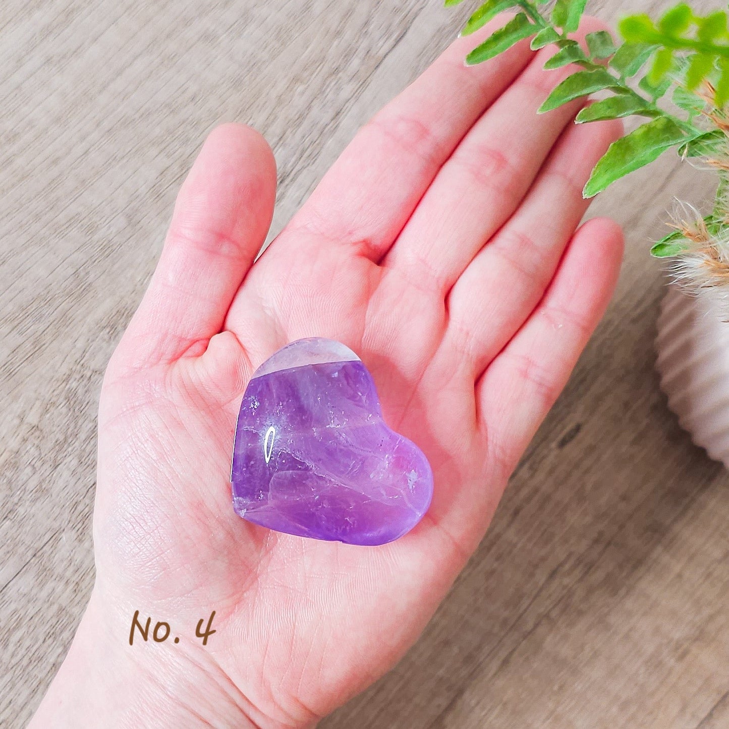 Amethyst Heart Carving