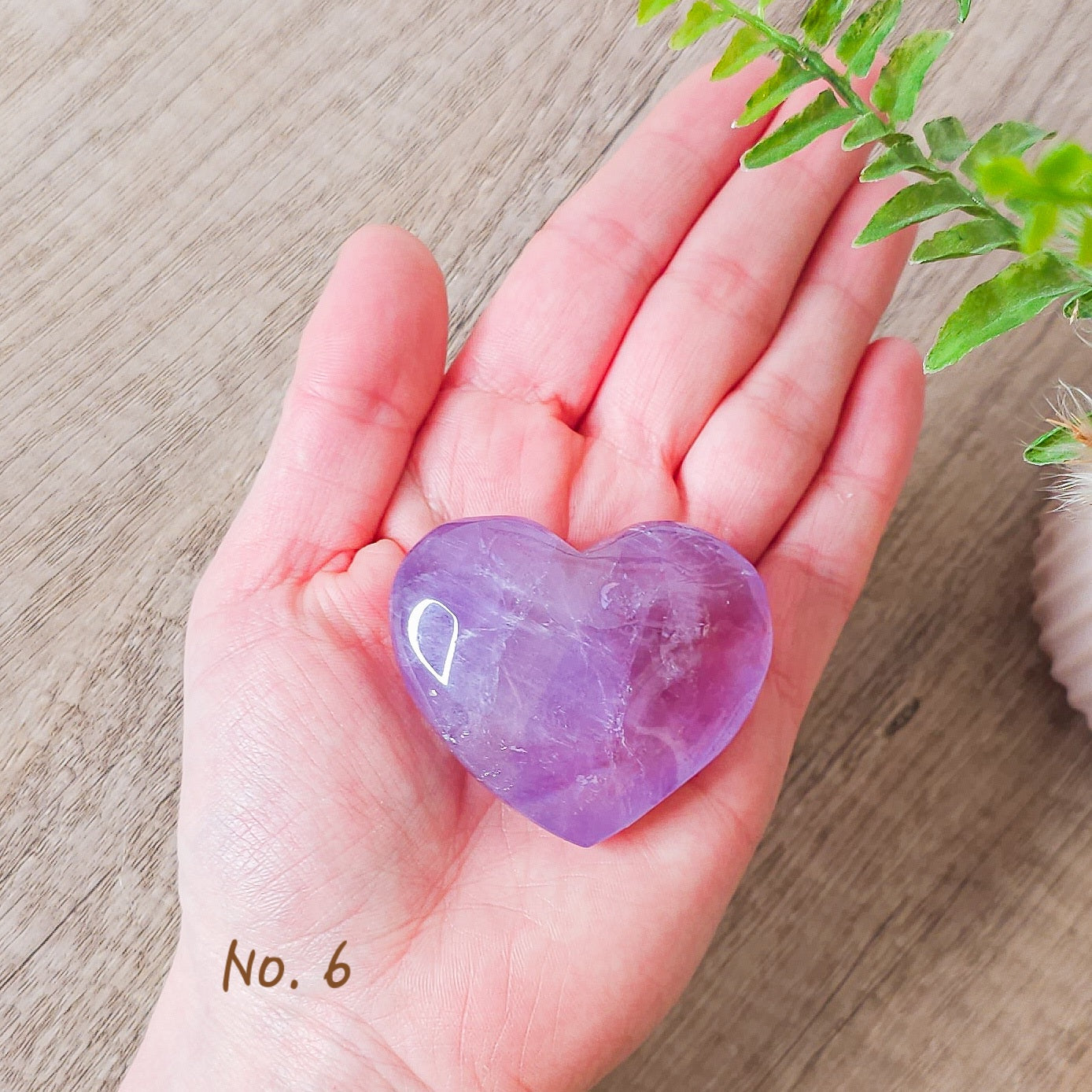 Amethyst Heart Carving