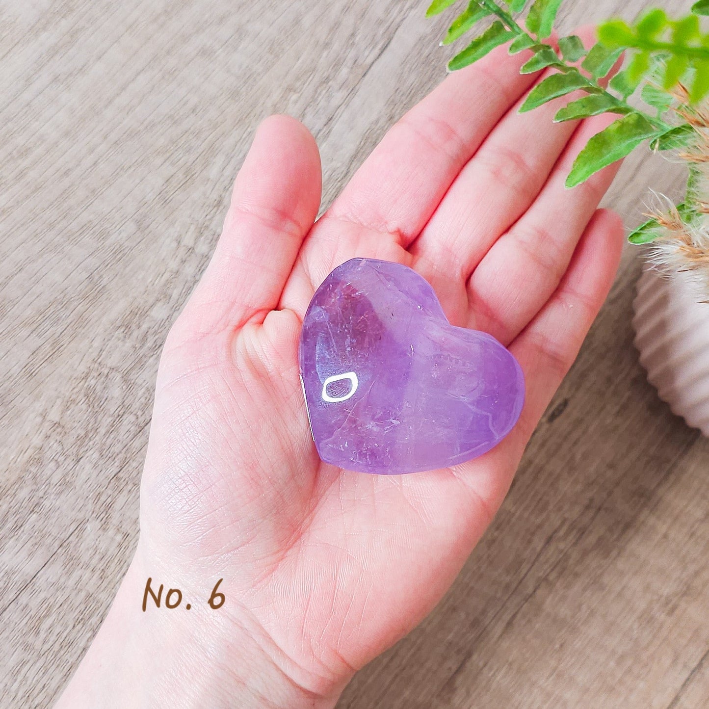 Amethyst Heart Carving