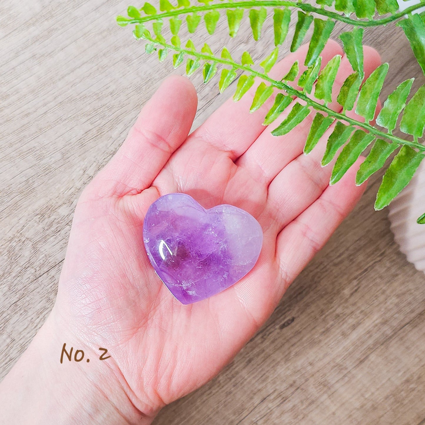 Amethyst Heart Carving