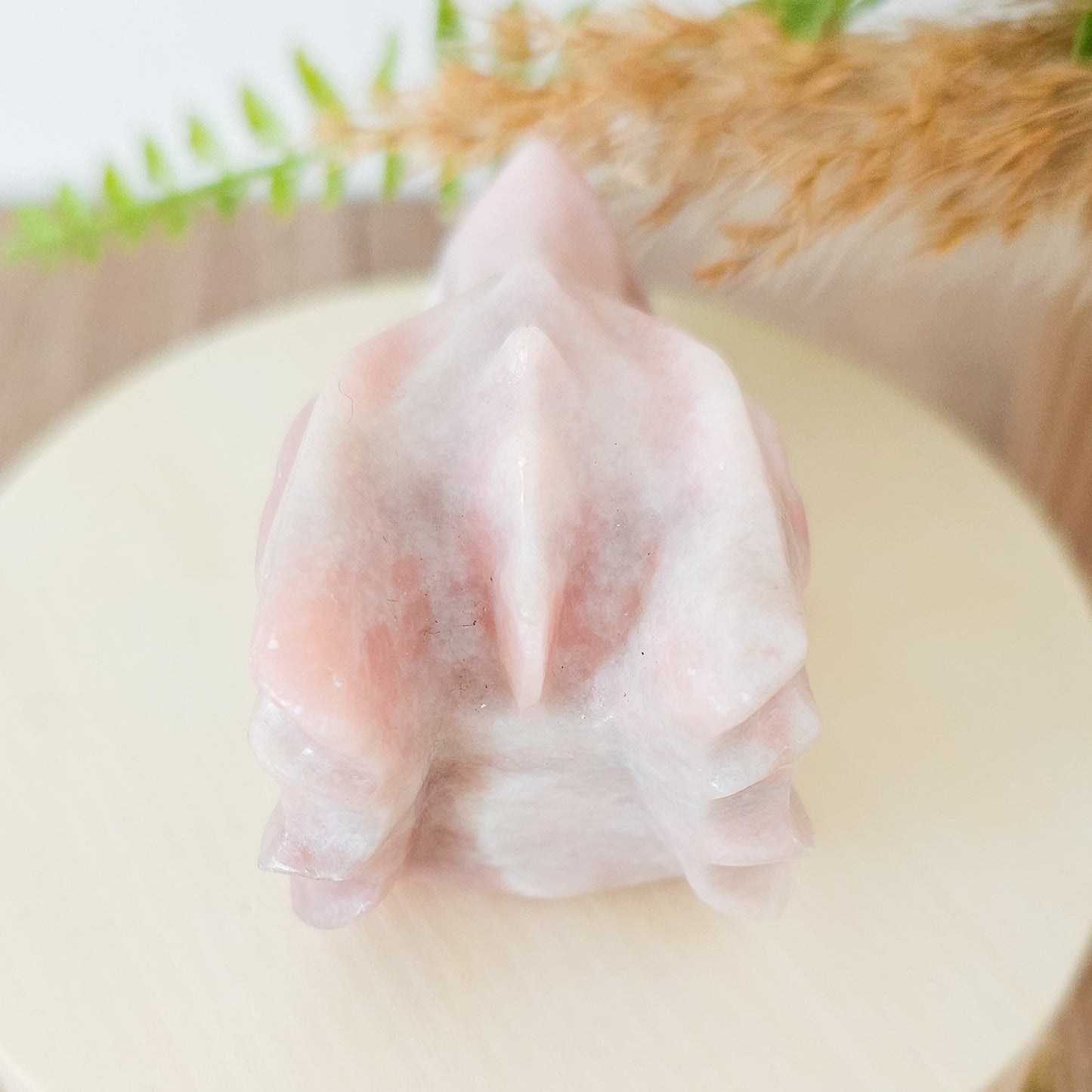 Pink Opal Dragon Head