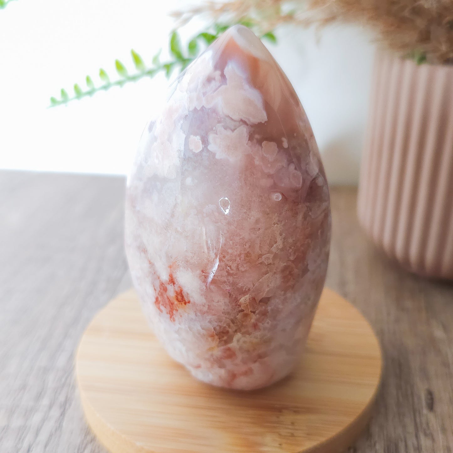 Flower Agate with Quartz