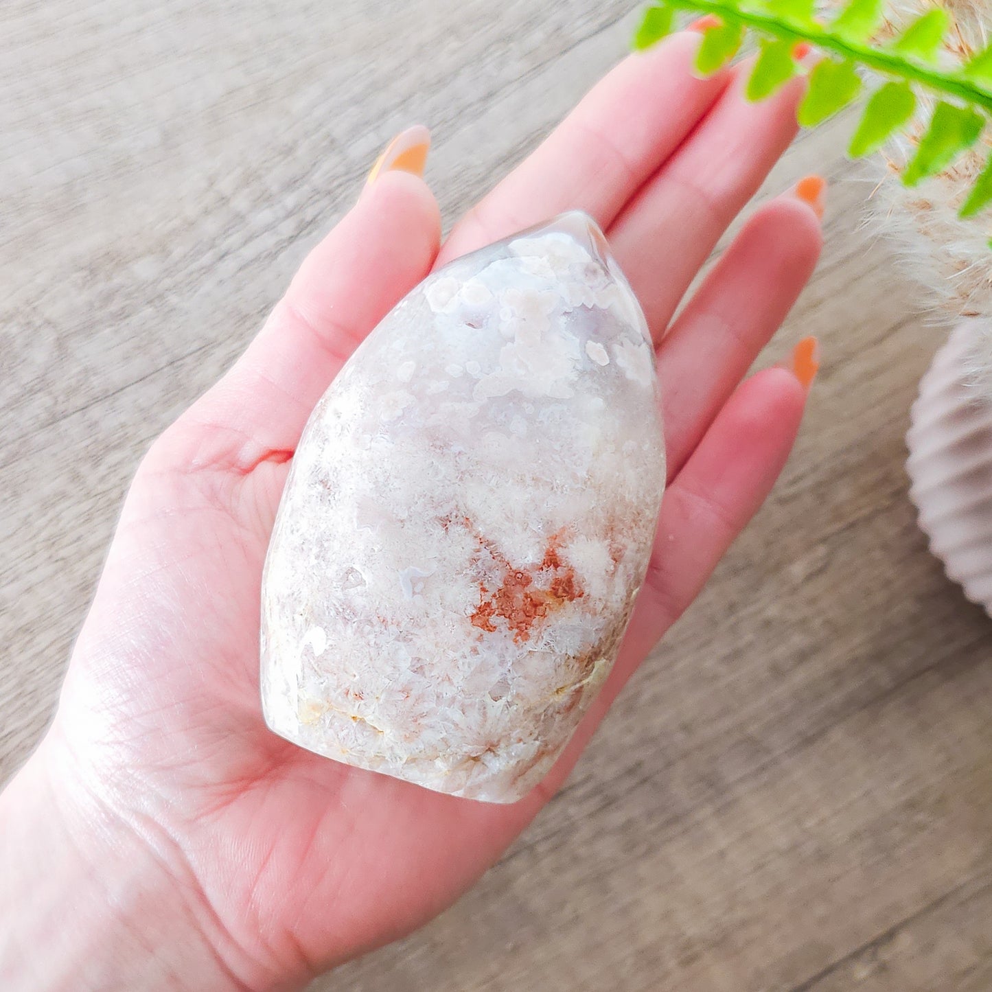 Flower Agate with Quartz