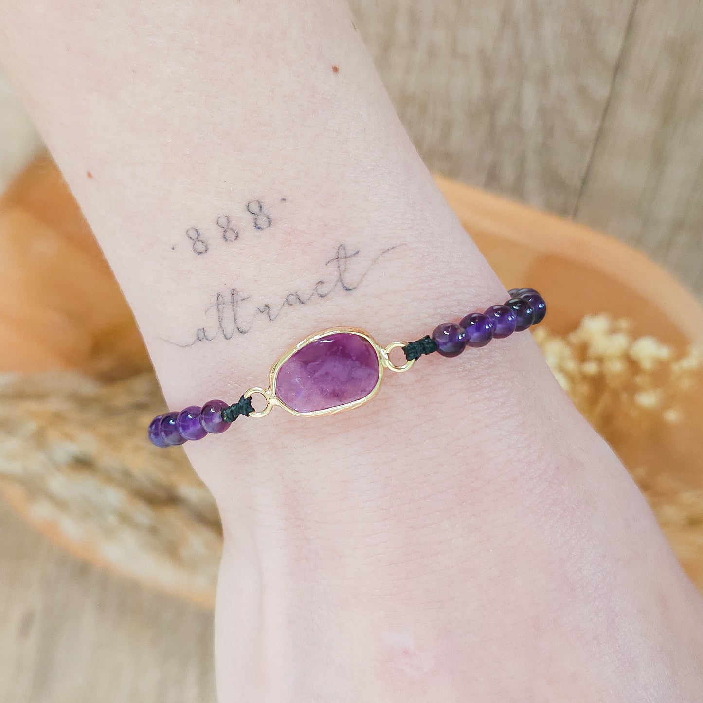 Handmade Amethyst Bracelet