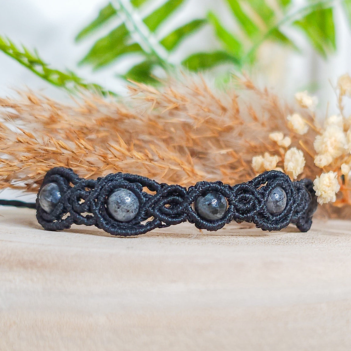 Handmade Larvikite Bracelet