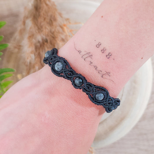 Handmade Larvikite Bracelet