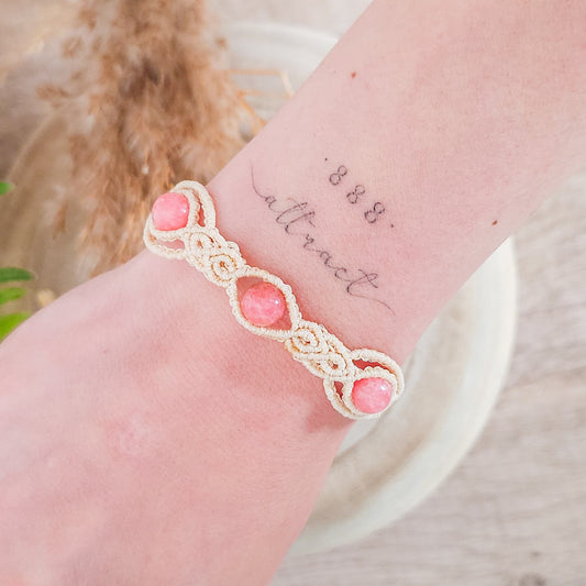 Handmade Rhodochrosite Bracelet